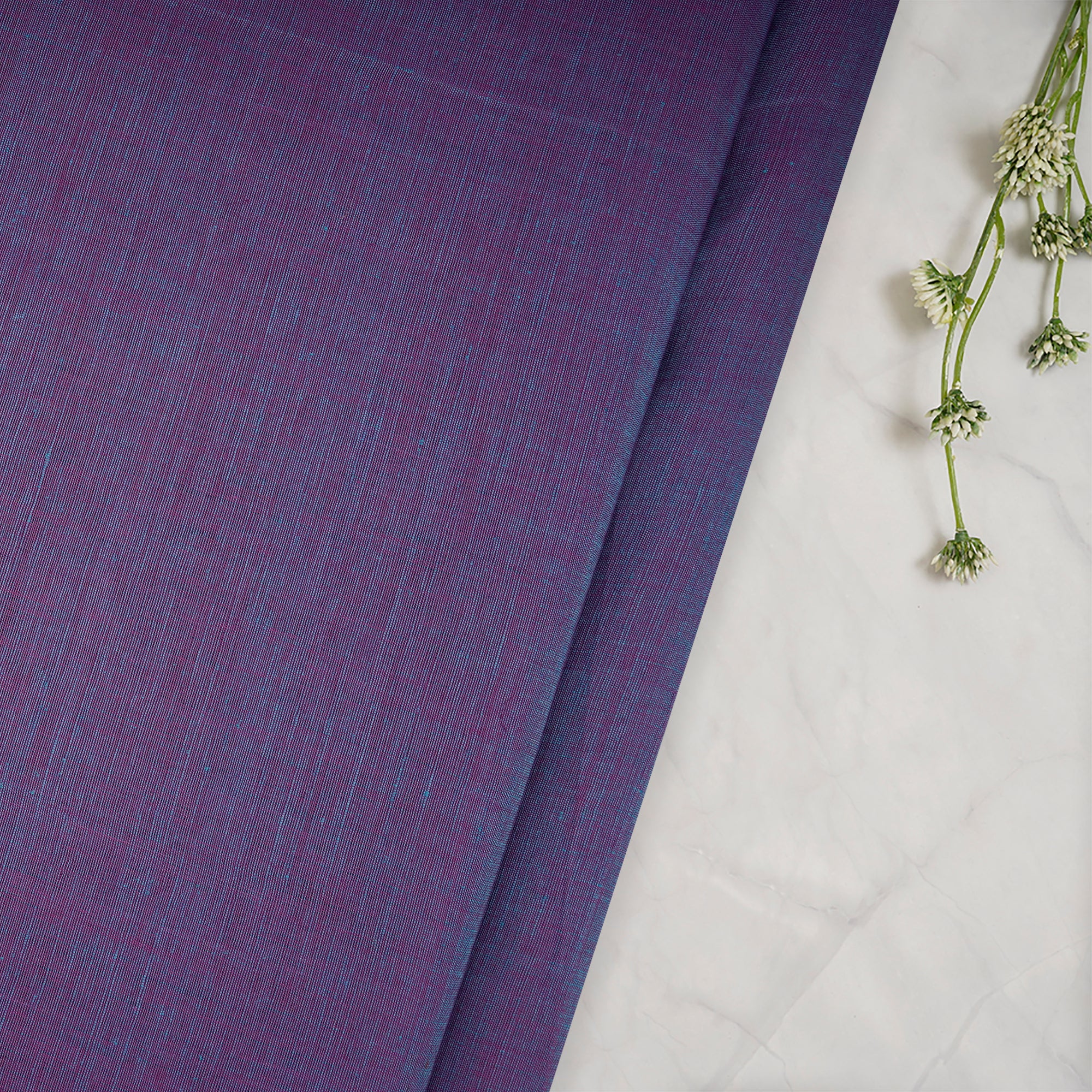 Pale Violet Color Chambray Fabric