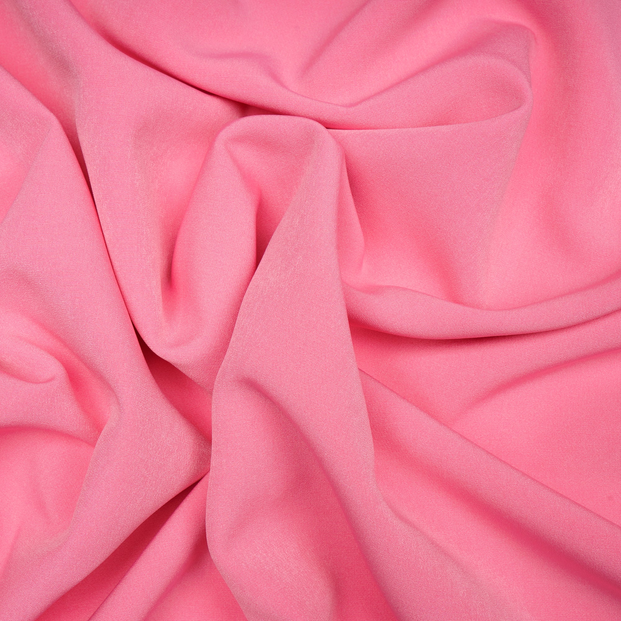 Flamingo Solid Dyed Imported Banana Crepe Fabric (60" Width)