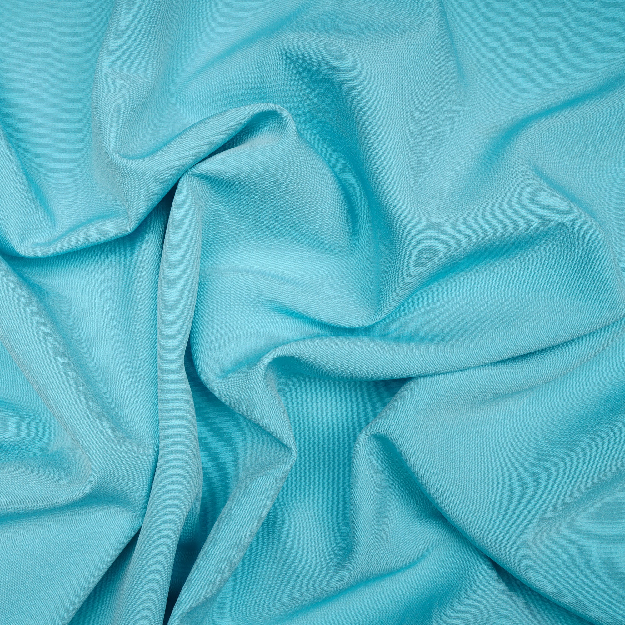 Blue Radiance Solid Dyed Imported Banana Crepe Fabric (60" Width)