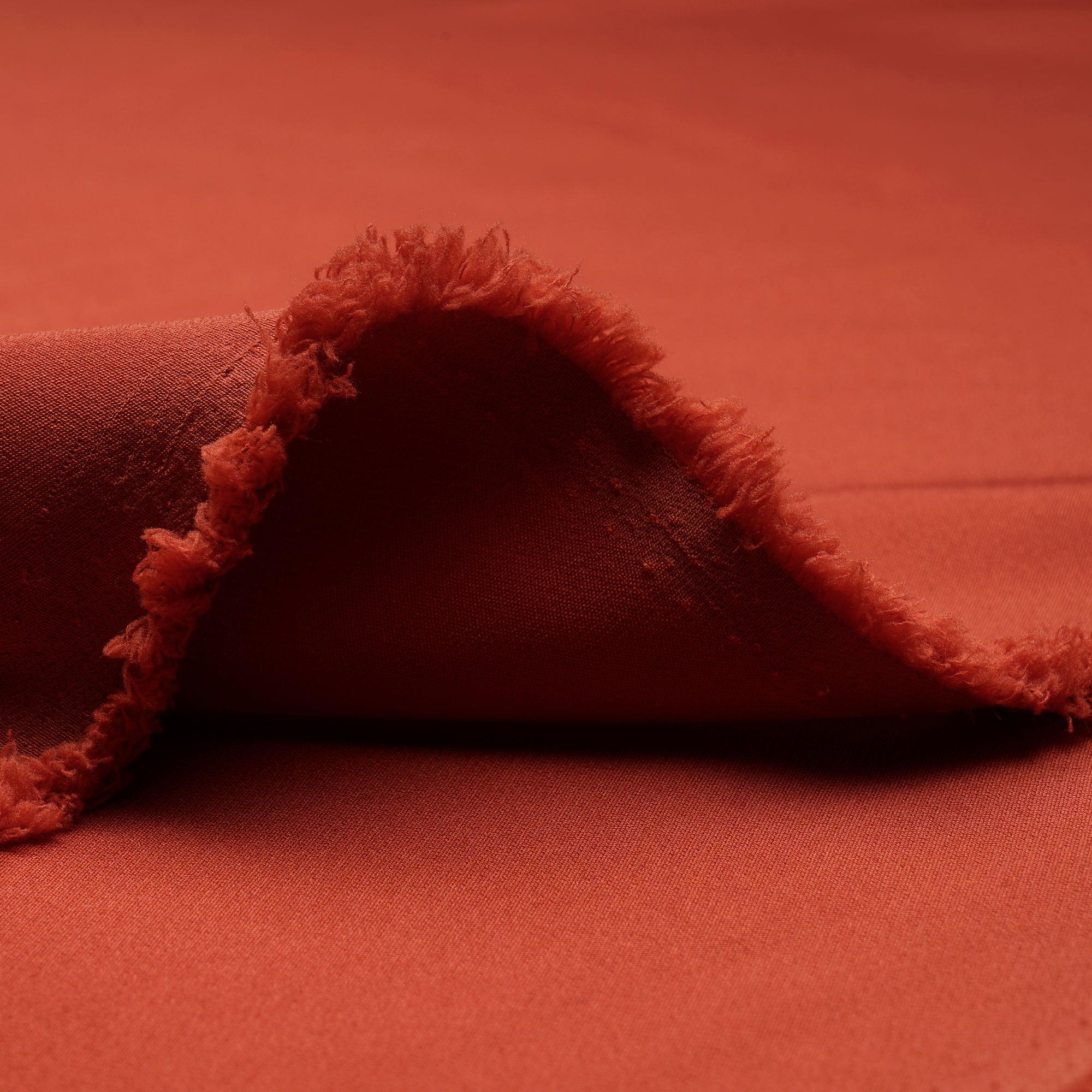 Red Clay Solid Dyed Imported Banana Crepe Fabric (60" Width)