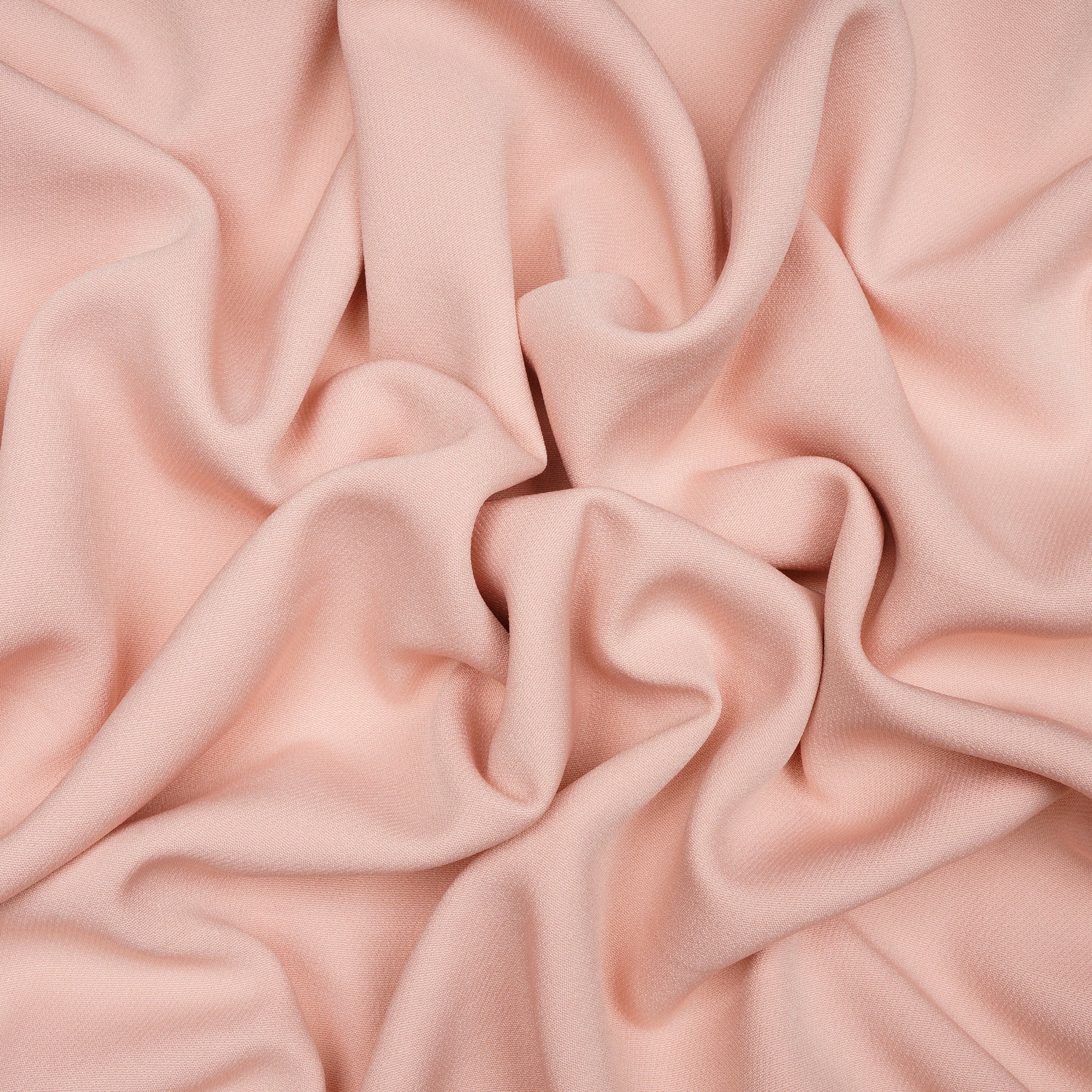 Peach Solid Dyed Imported Banana Crepe Fabric (60" Width)