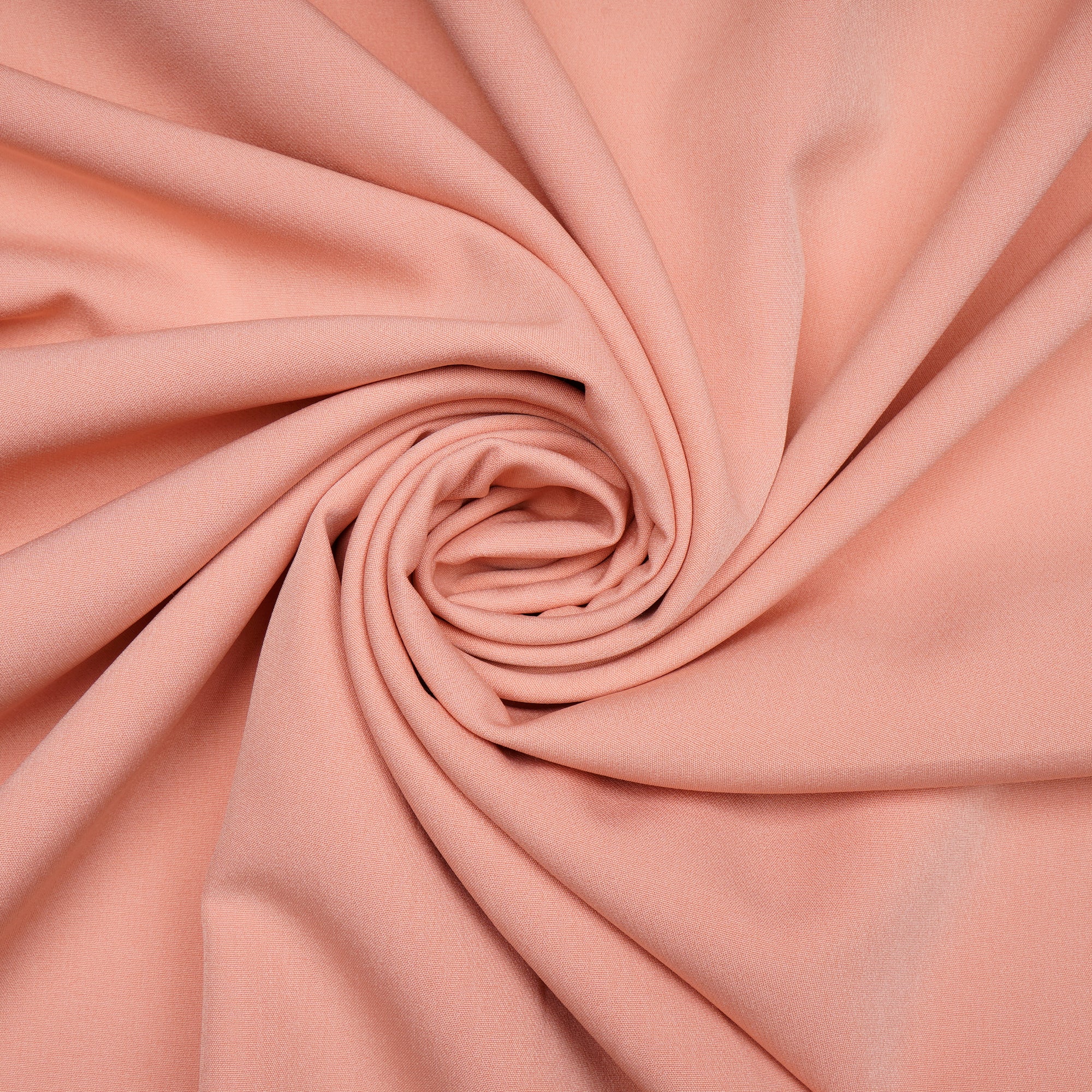Salmon Solid Dyed Imported Banana Crepe Fabric (60" Width)