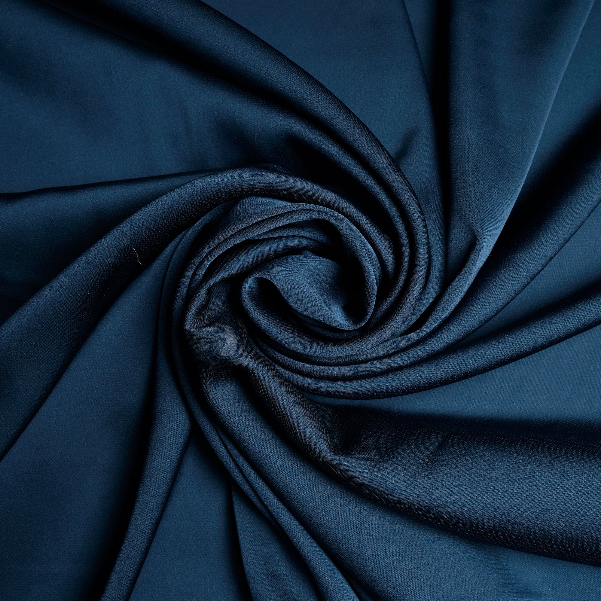 Blue Coral Solid Dyed Imported Armani Satin Fabric (60" Width)