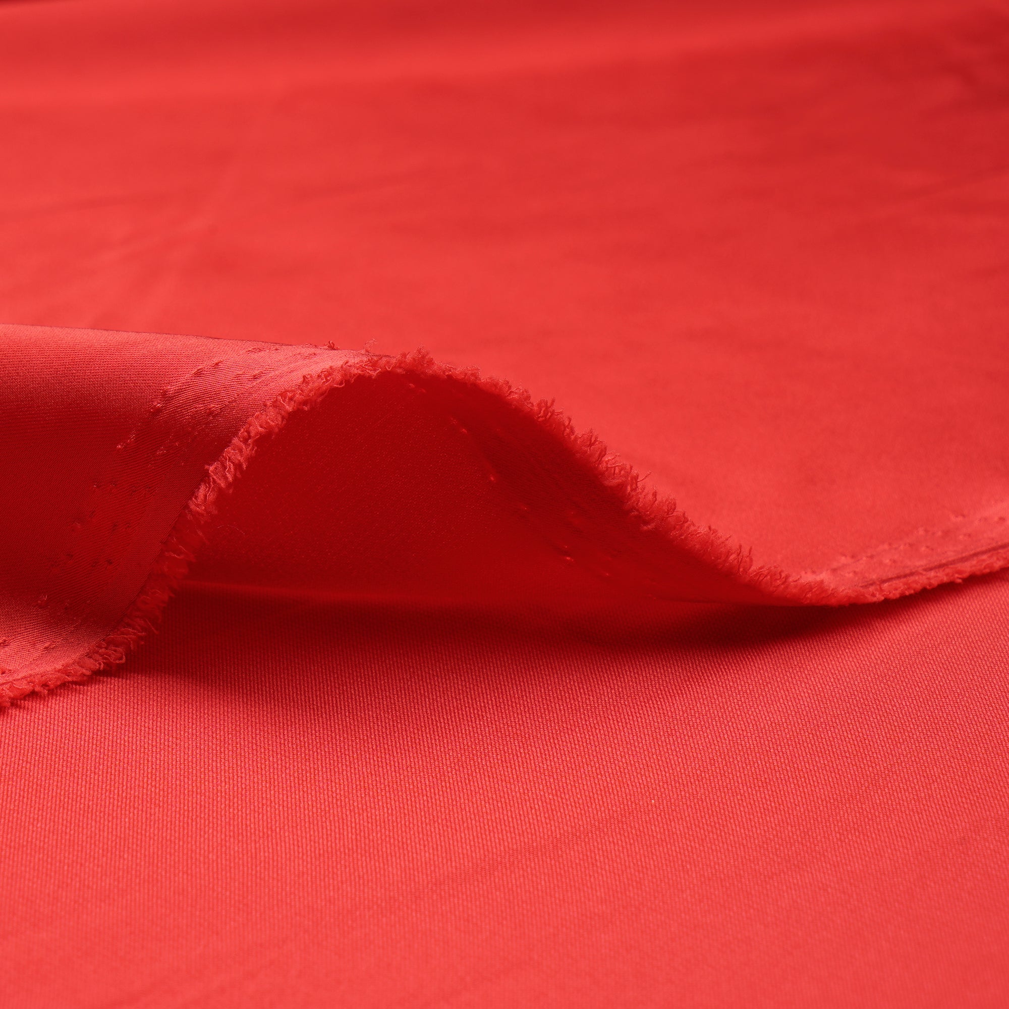 Red Solid Dyed Imported Armani Satin Fabric (60" Width)