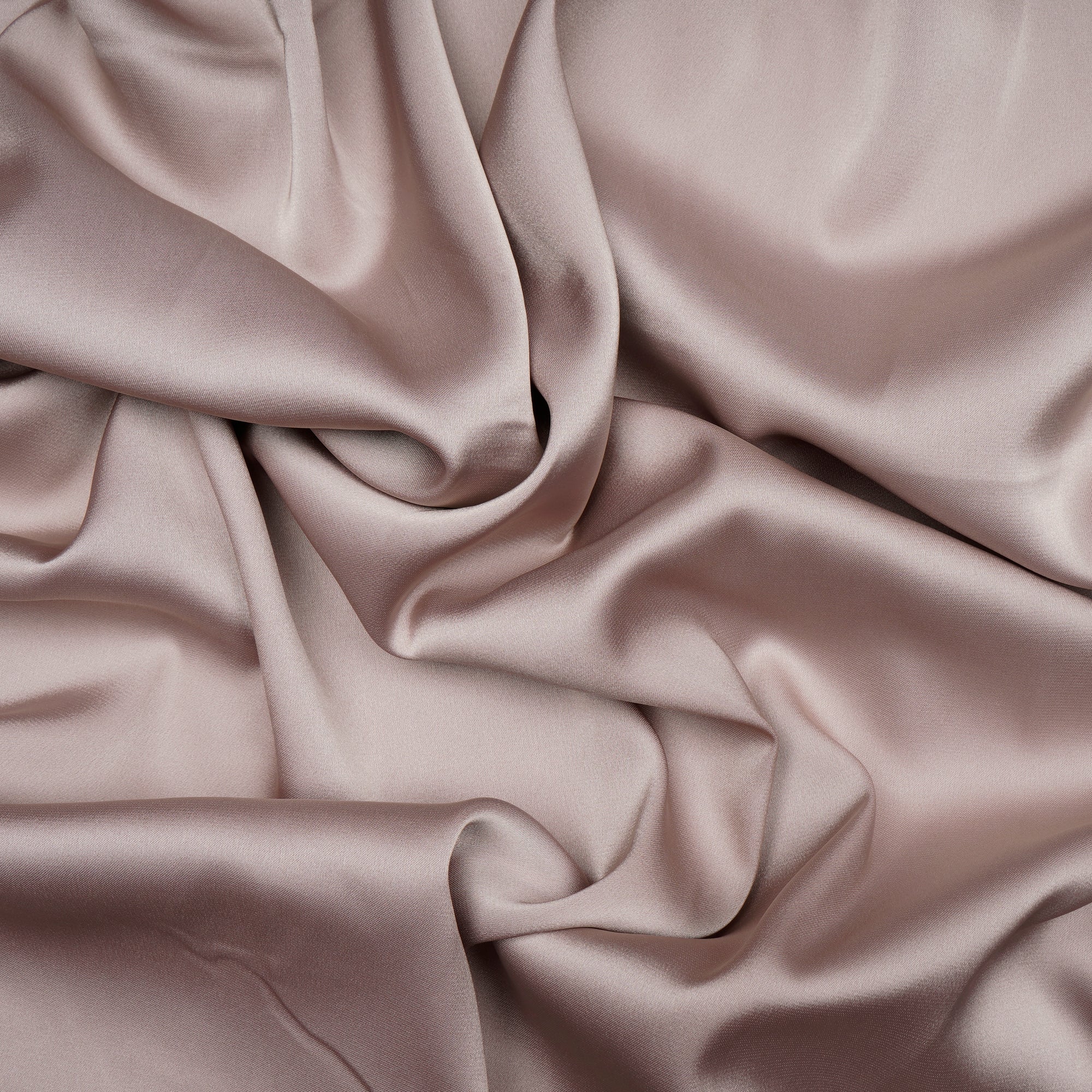 Ceystal Gray Solid Dyed Imported Armani Satin Fabric (60" Width)