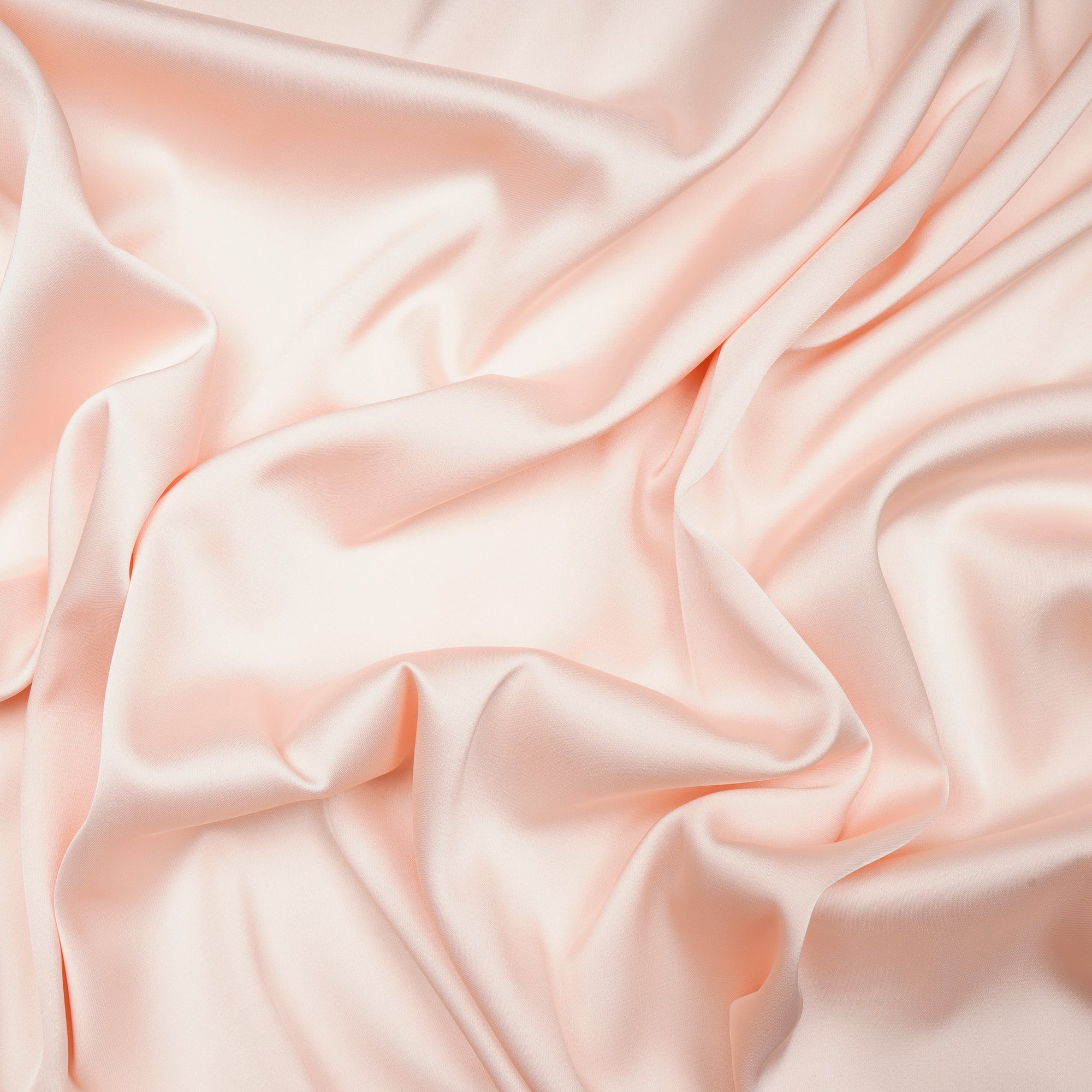 Peach Dust Solid Dyed Imported Armani Satin Fabric (60" Width)