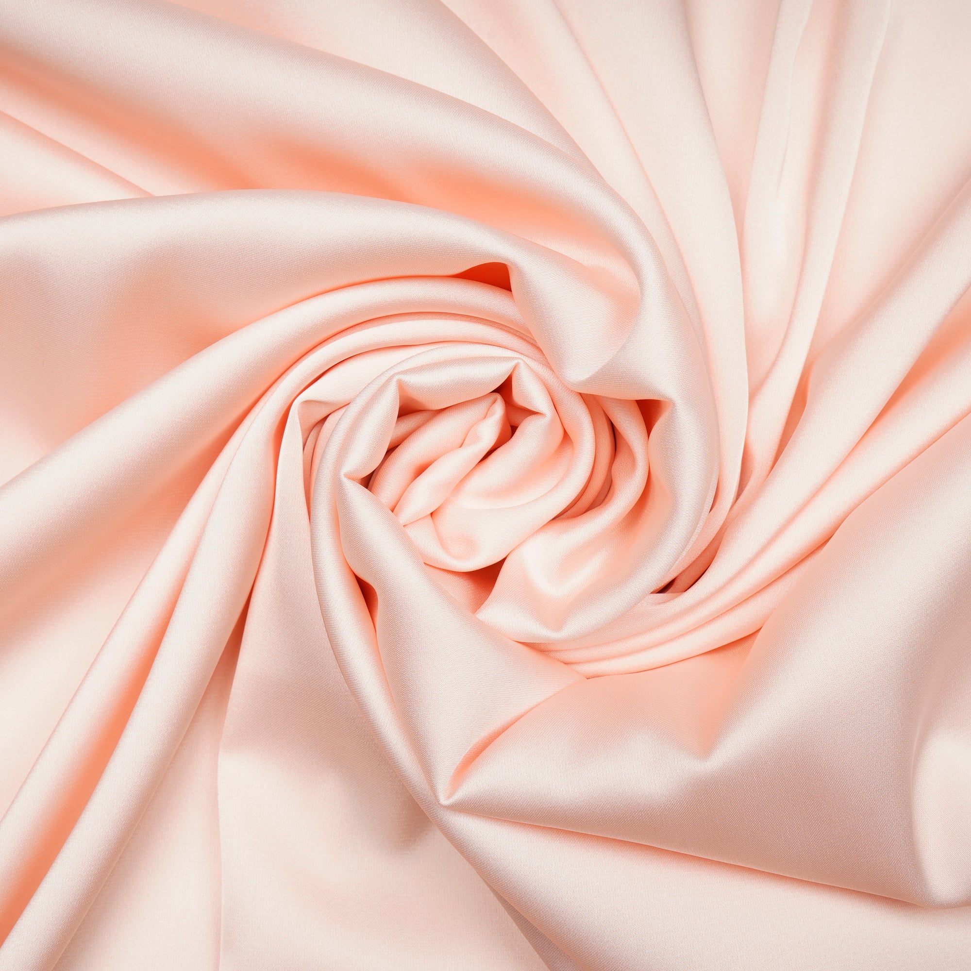 Peach Dust Solid Dyed Imported Armani Satin Fabric (60" Width)