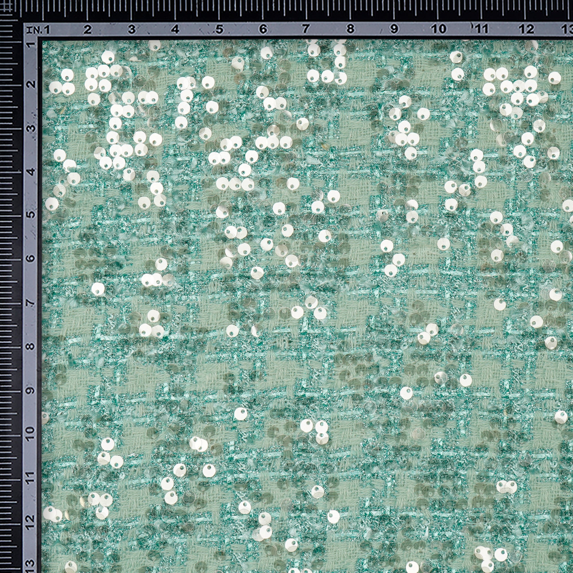 Brook Green Premium Shimmer Metallic Tweed Fabric (60" Width)