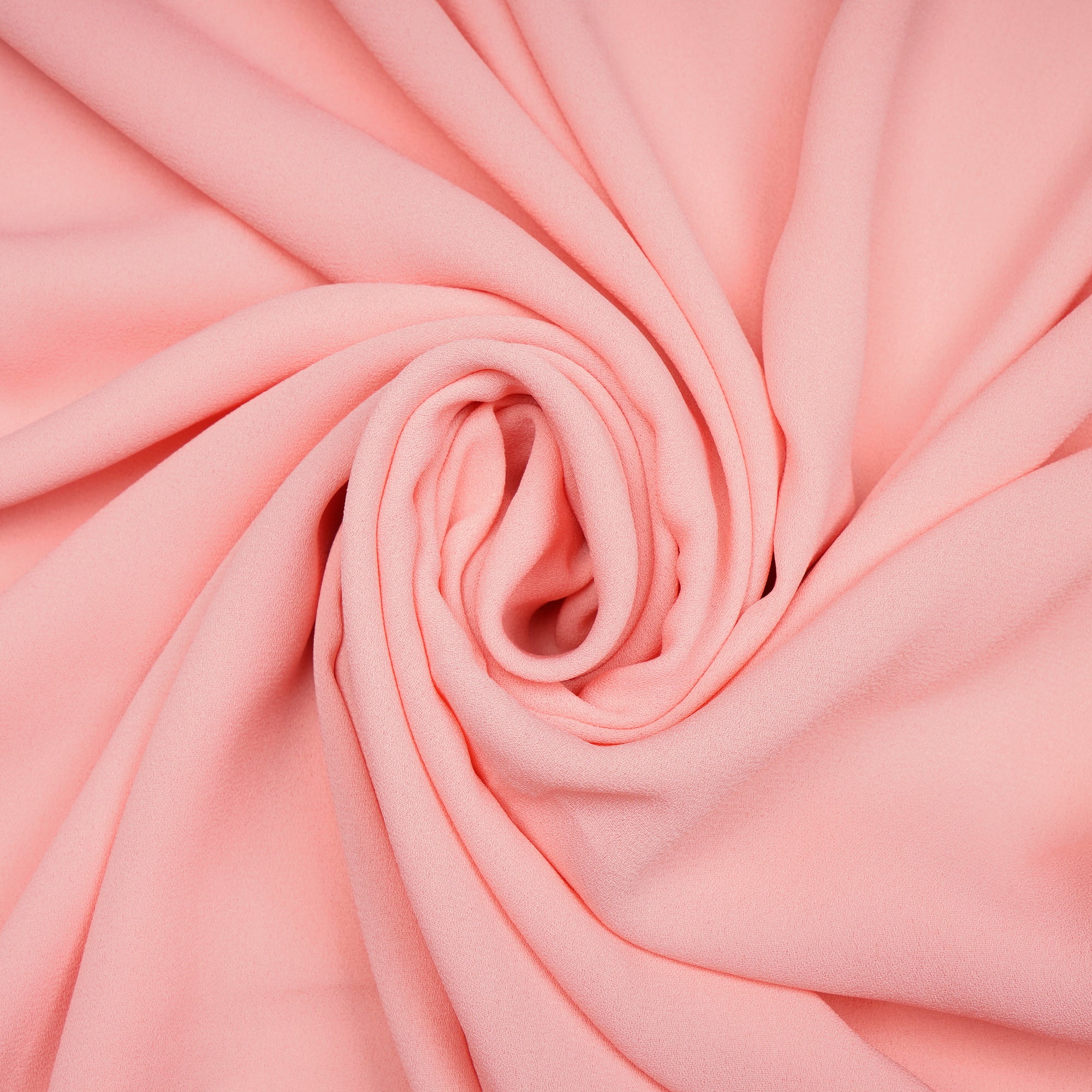 Gossamer Pink Solid Dyed Imported Royal Georgette Fabric (60" Width)