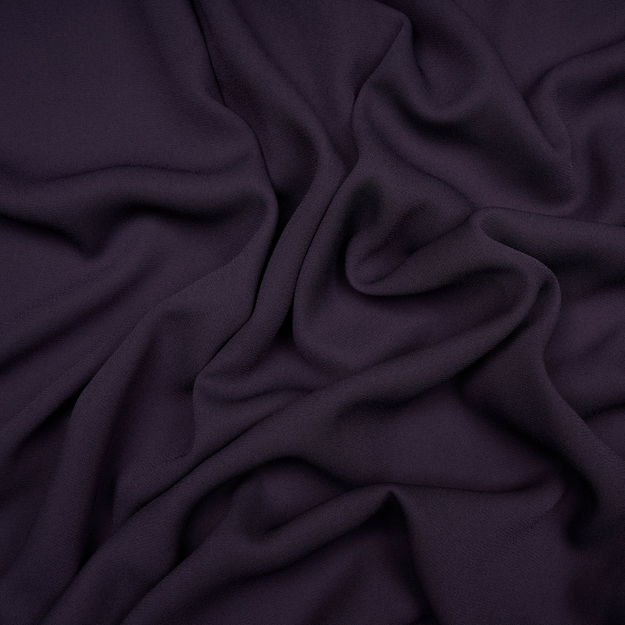 Deep Purple Solid Dyed Imported Royal Georgette Fabric (60" Width)