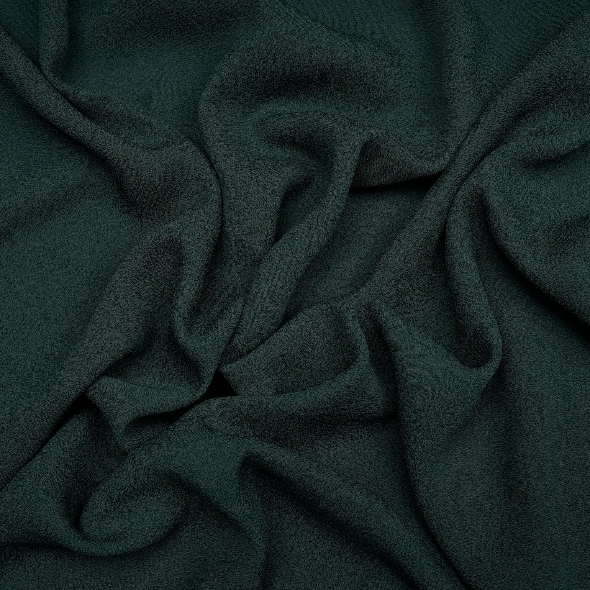 Dark Green Solid Dyed Imported Royal Georgette Fabric (60" Width)