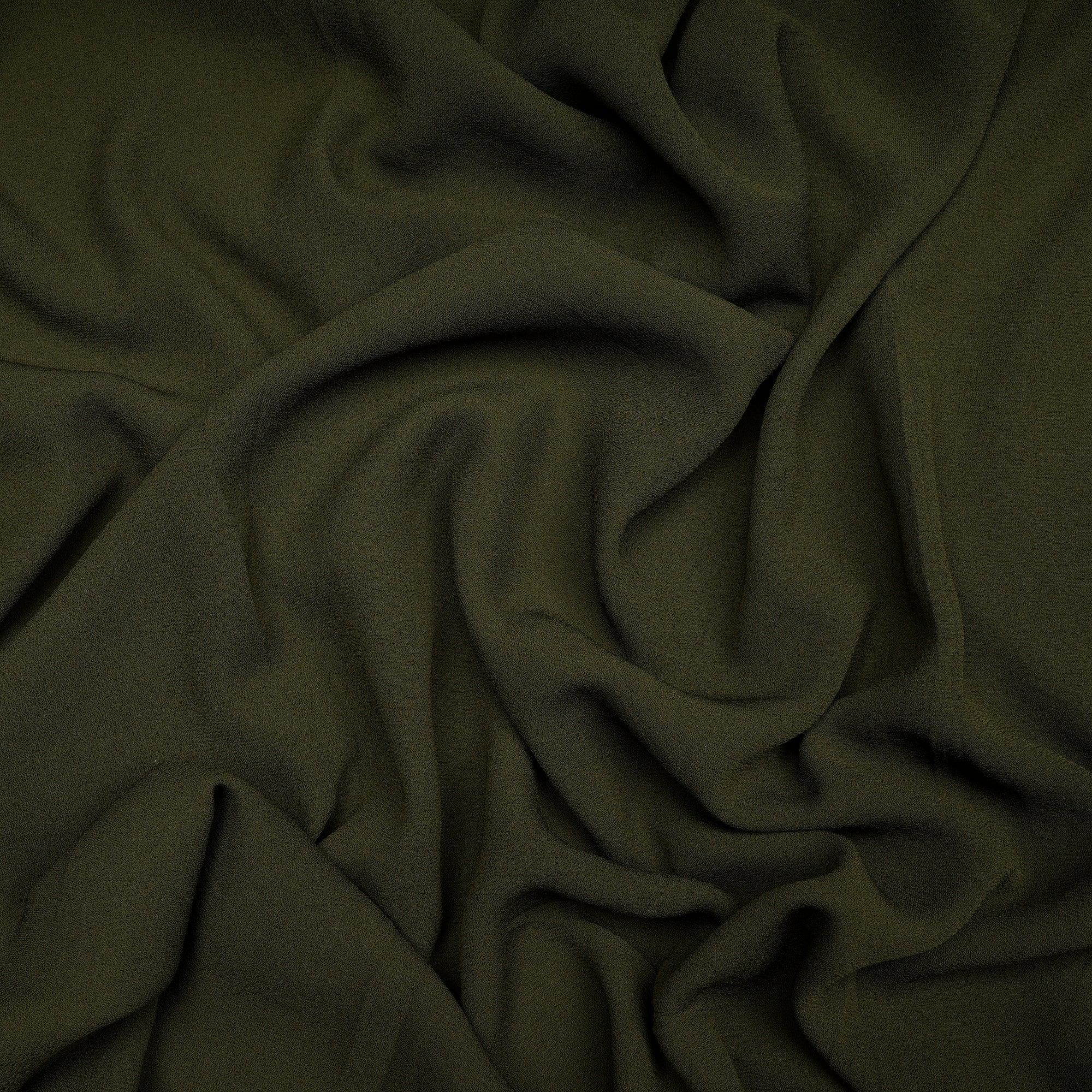 Rifle Green Solid Dyed Imported Royal Georgette Fabric (60" Width)