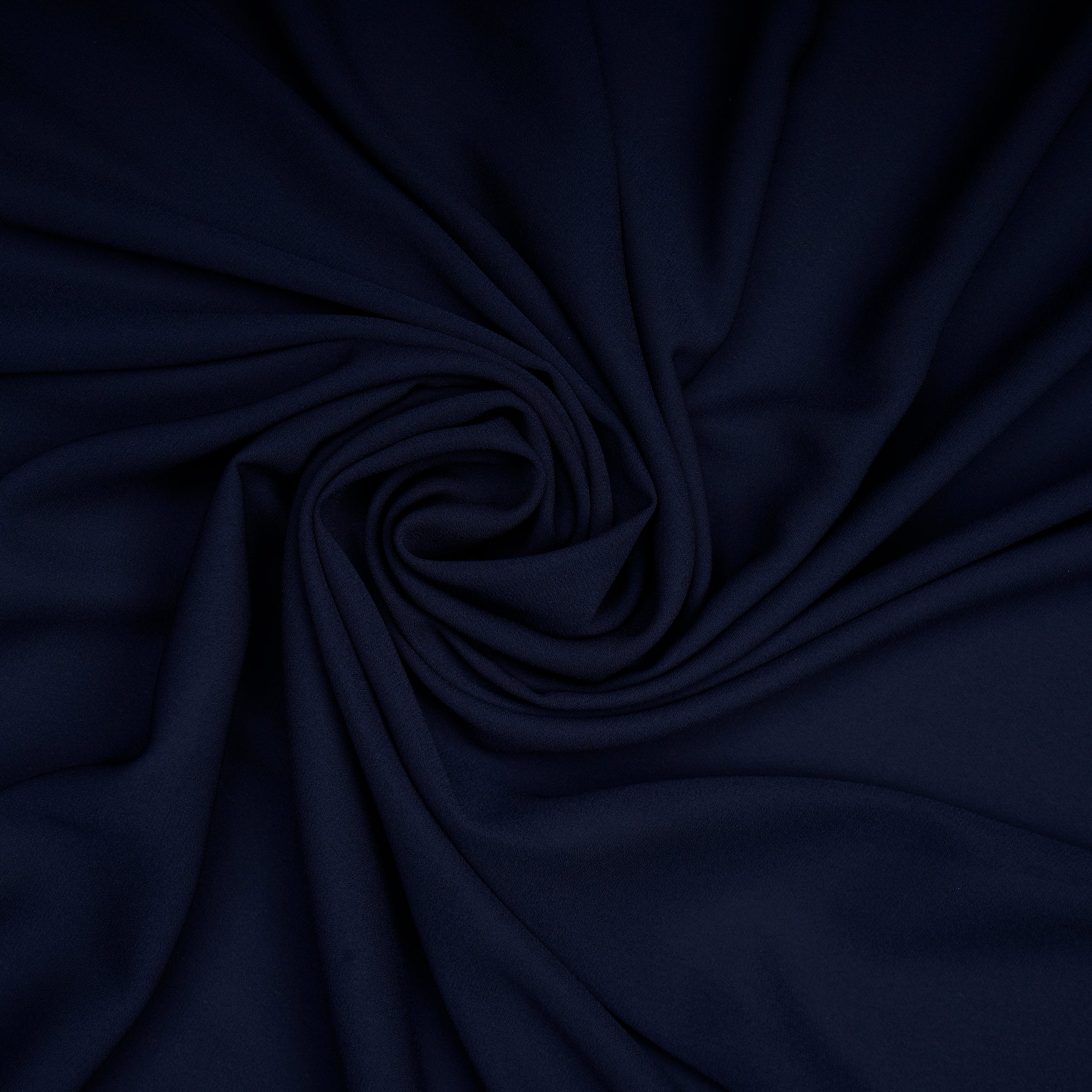 Deep Blue Solid Dyed Imported Royal Georgette Fabric (60" Width)