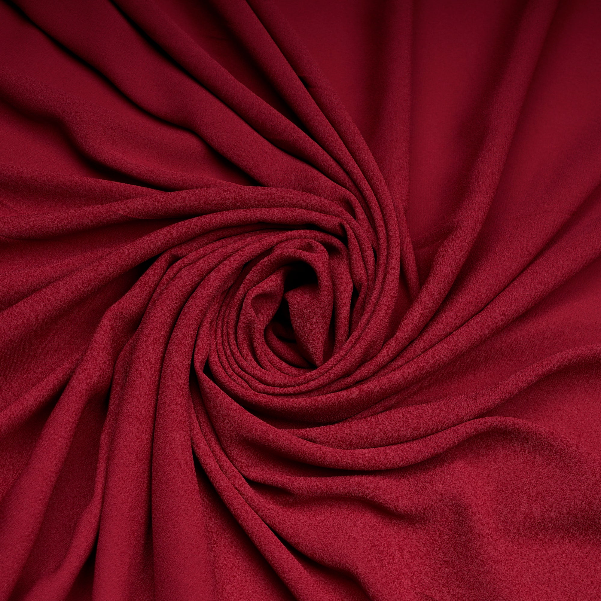 Scarlet Smile Solid Dyed Imported Royal Georgette Fabric (60" Width)