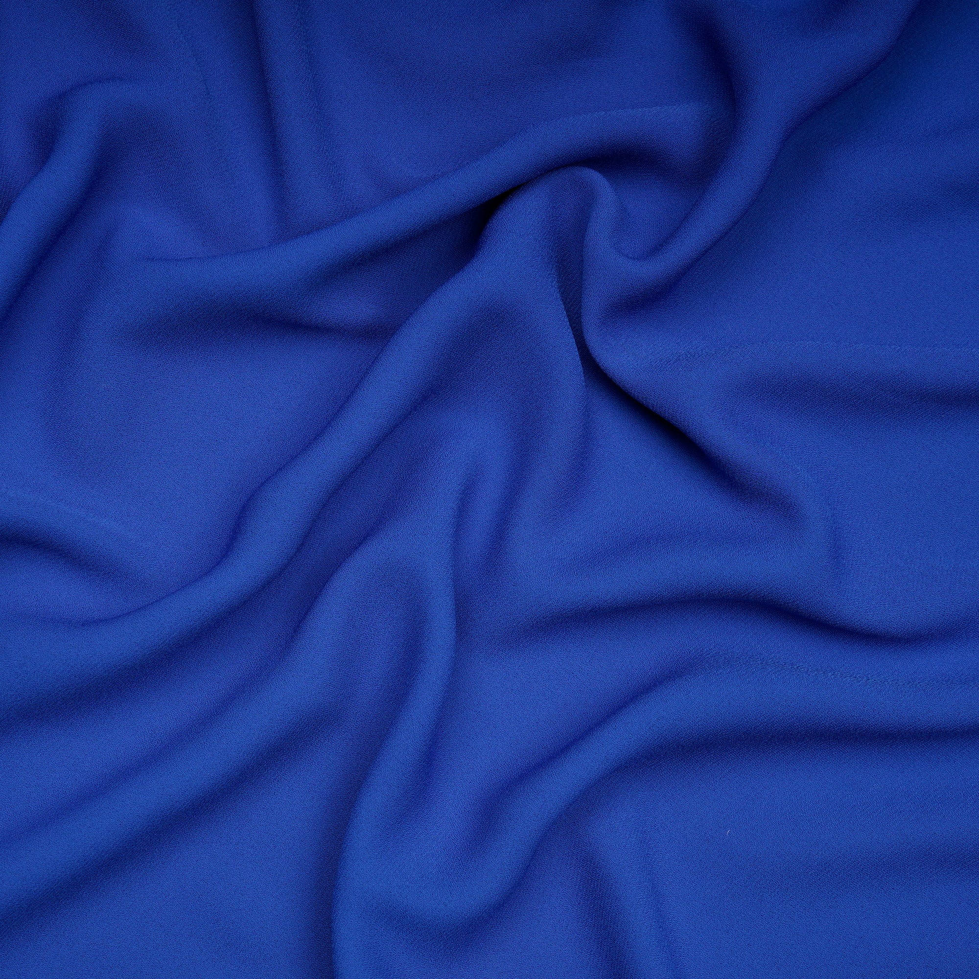 Navy Blue Solid Dyed Imported Royal Georgette Fabric (60" Width)