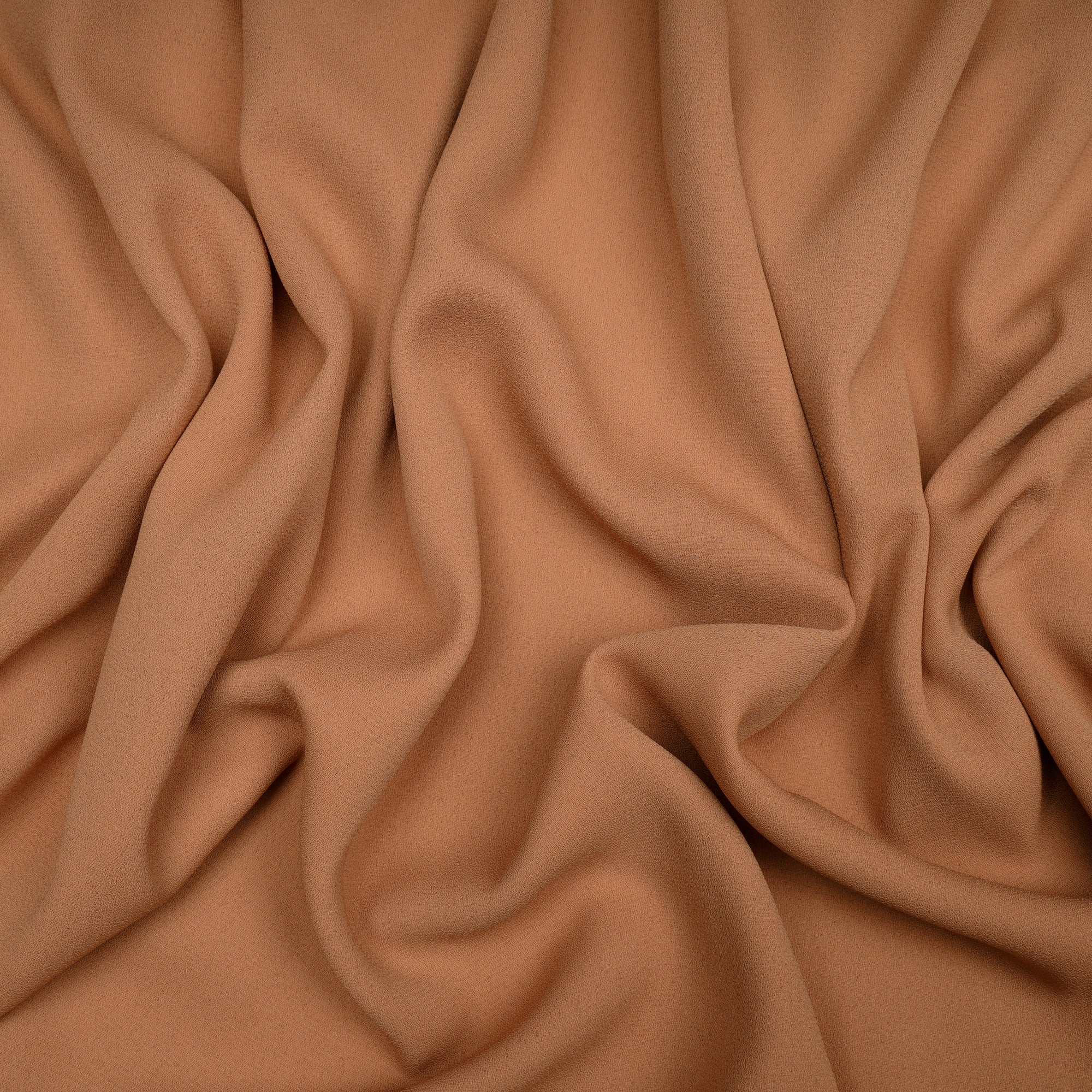 Toast Solid Dyed Imported Royal Georgette Fabric (60" Width)