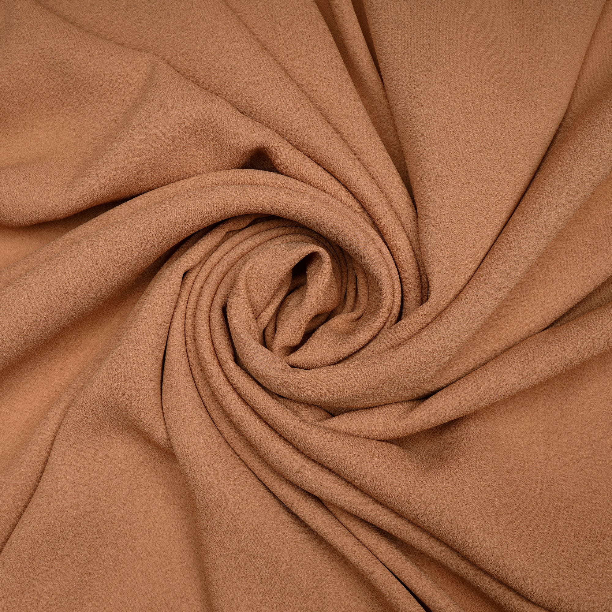 Toast Solid Dyed Imported Royal Georgette Fabric (60" Width)