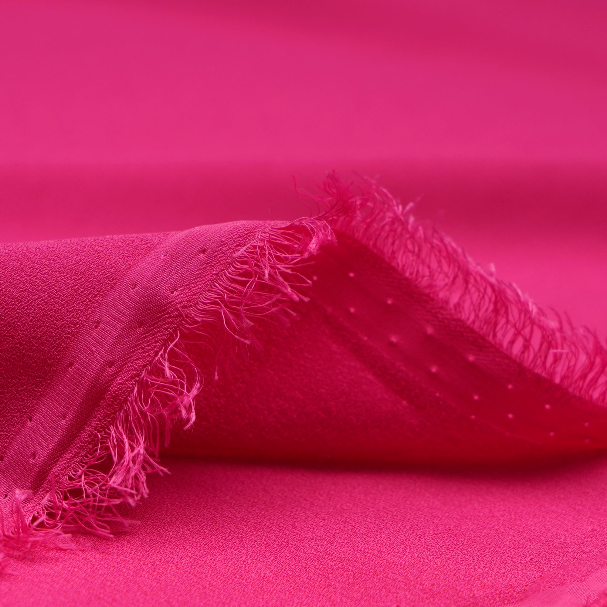 Hot Pink Solid Dyed Imported Royal Georgette Fabric (60" Width)