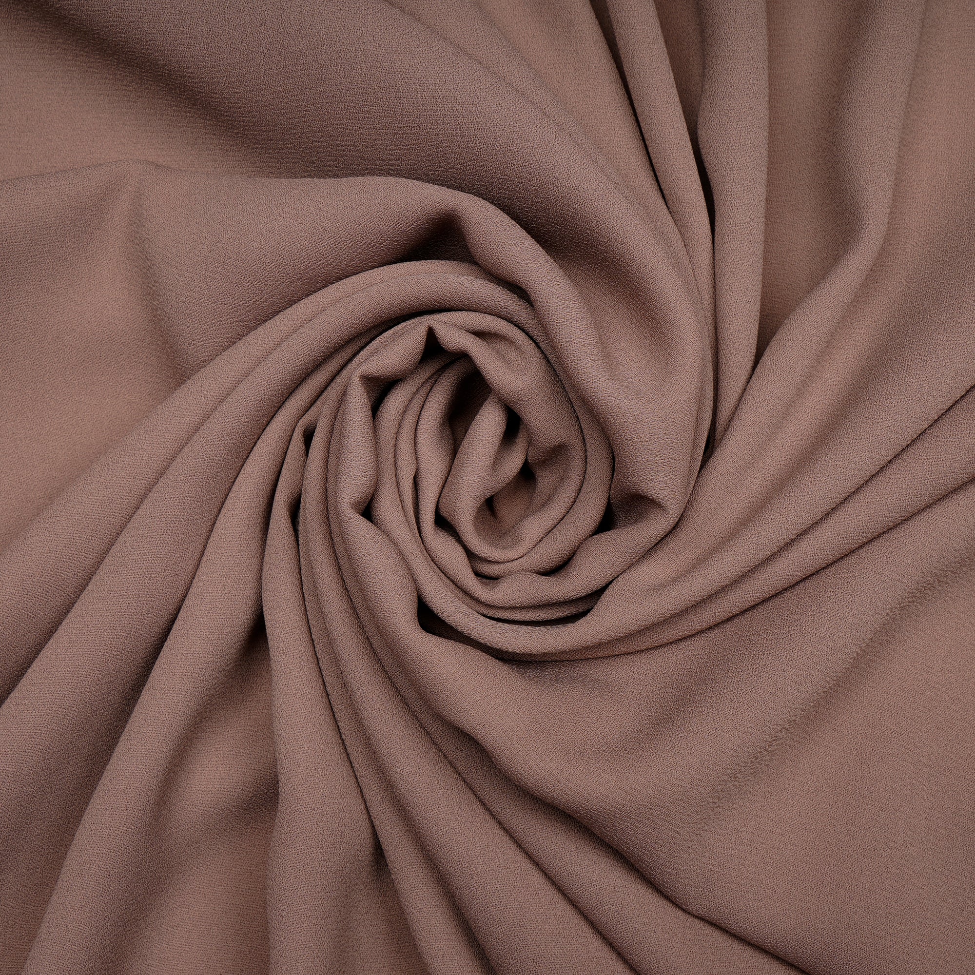 Nougat Solid Dyed Imported Royal Georgette Fabric (60" Width)