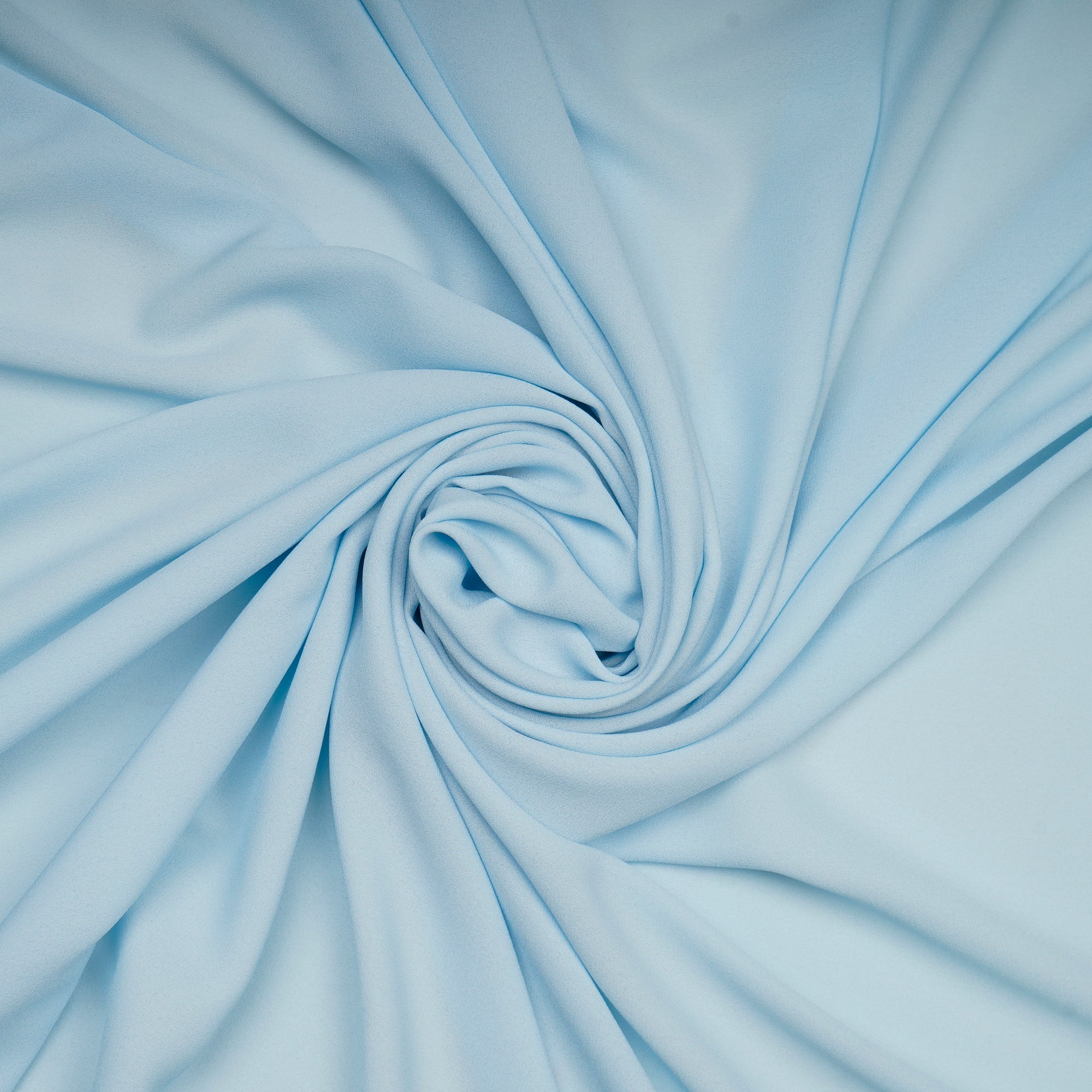 Ice Blue Solid Dyed Imported Royal Georgette Fabric (60" Width)