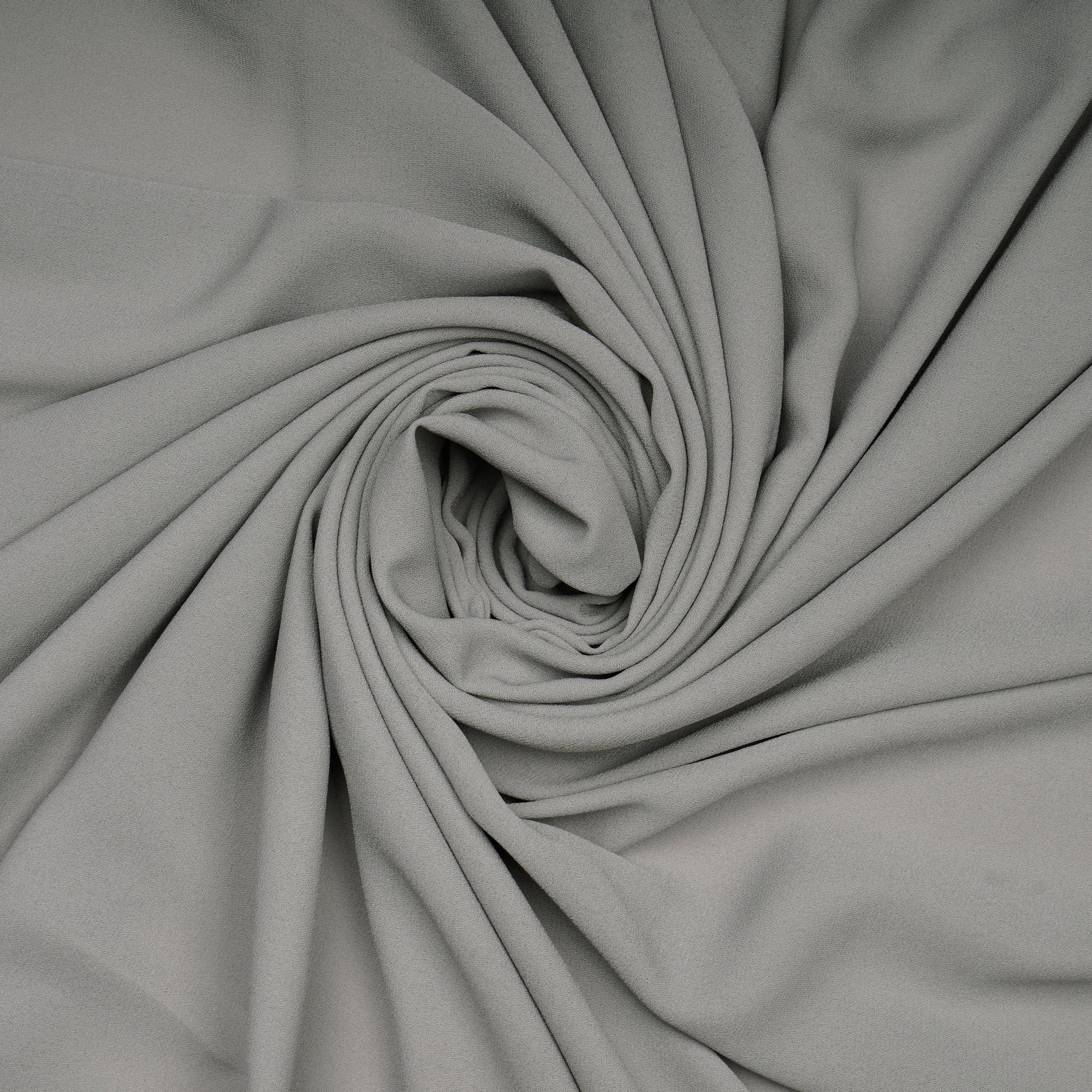 Light Grey Solid Dyed Imported Royal Georgette Fabric (60" Width)
