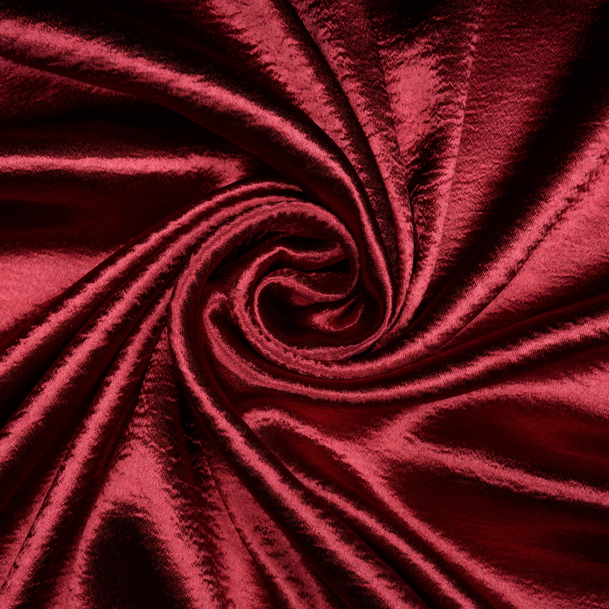 Maroon Solid Dyed Imported Lido Satin Fabric (60" Width)