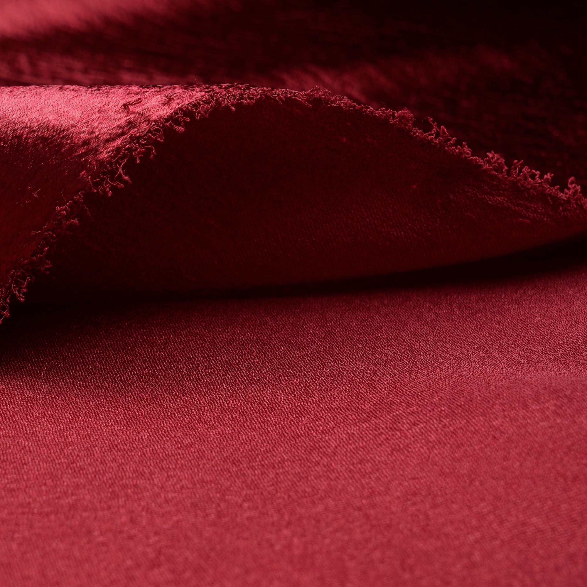 Maroon Solid Dyed Imported Lido Satin Fabric (60" Width)