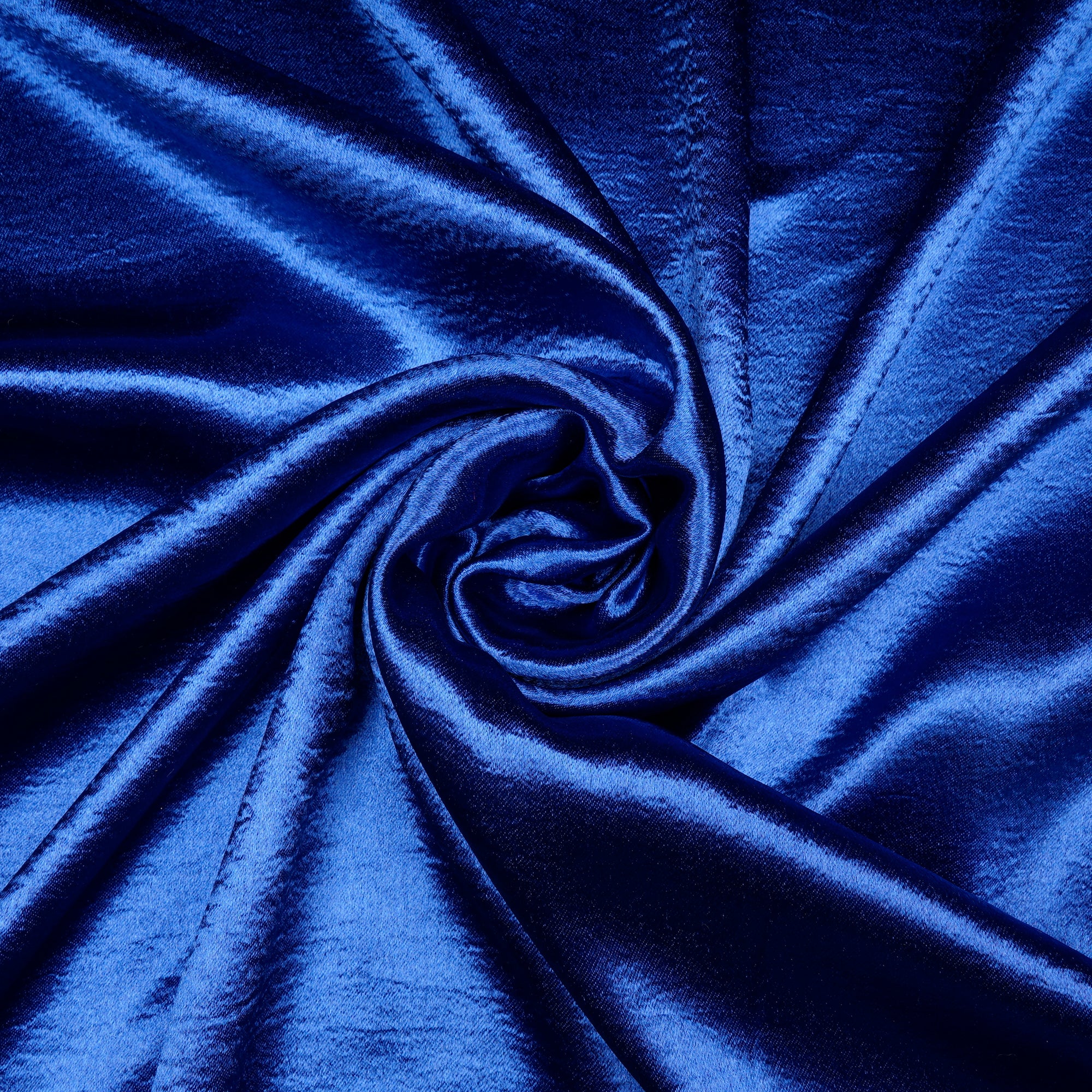 Lapis Blue Solid Dyed Imported Lido Satin Fabric (60" Width)