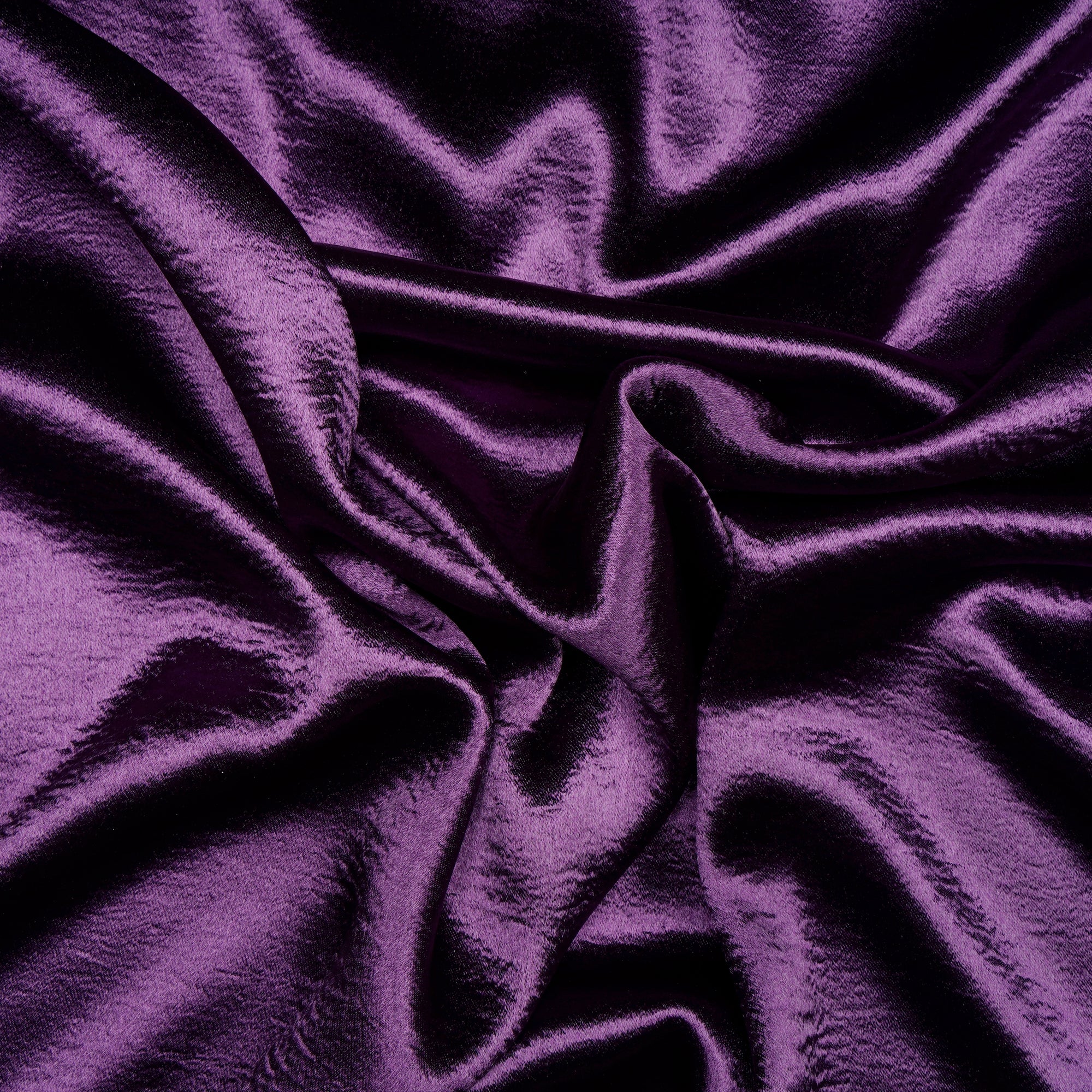 Deep Purple Solid Dyed Imported Lido Satin Fabric (60" Width)
