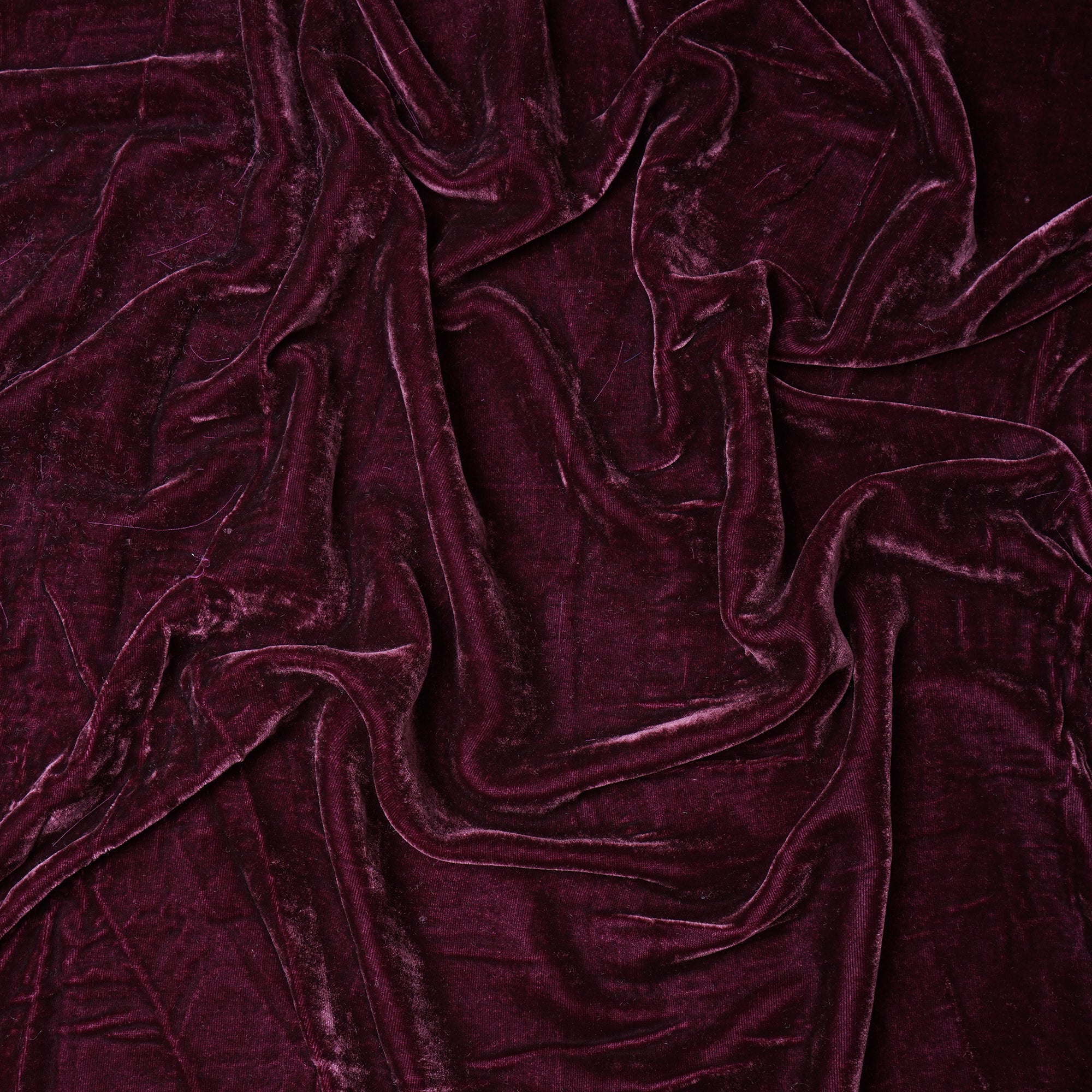 Maroon Imported Silk Velvet Fabric