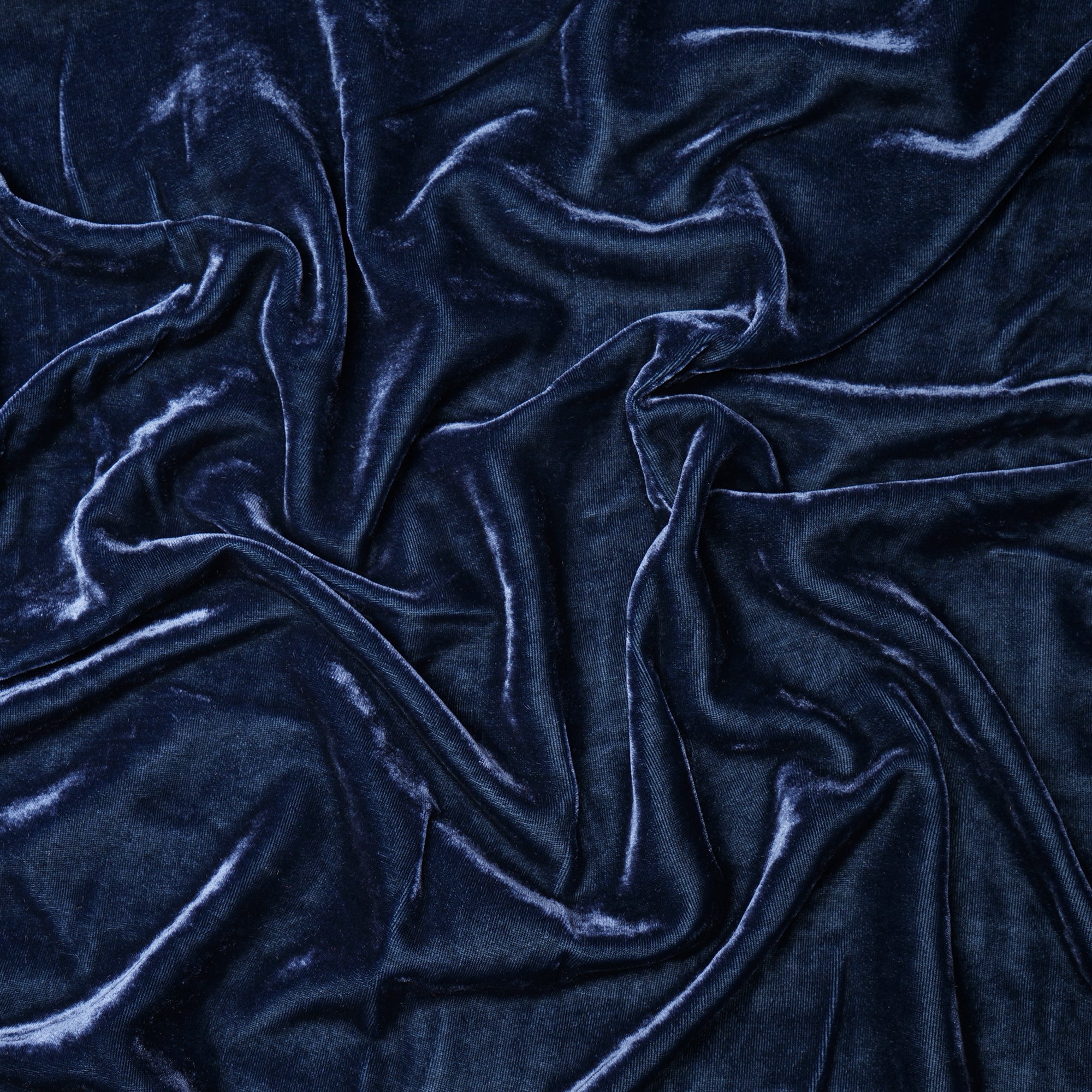 Blue Wing Teal Imported Silk Velvet Fabric