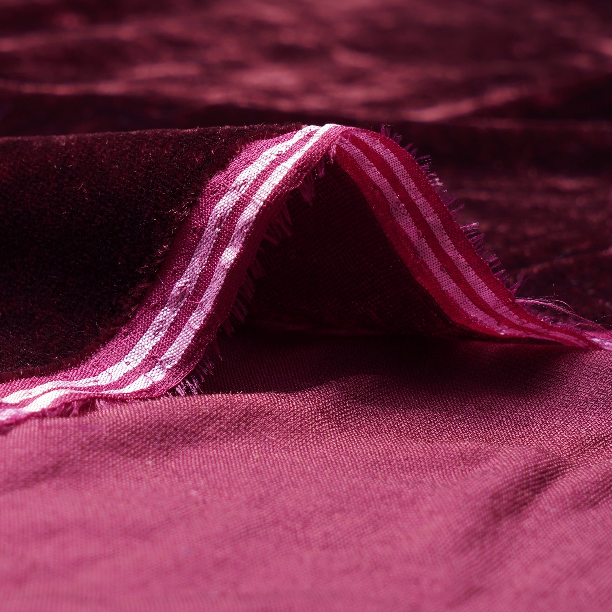 Cabernet Imported Silk Velvet Fabric