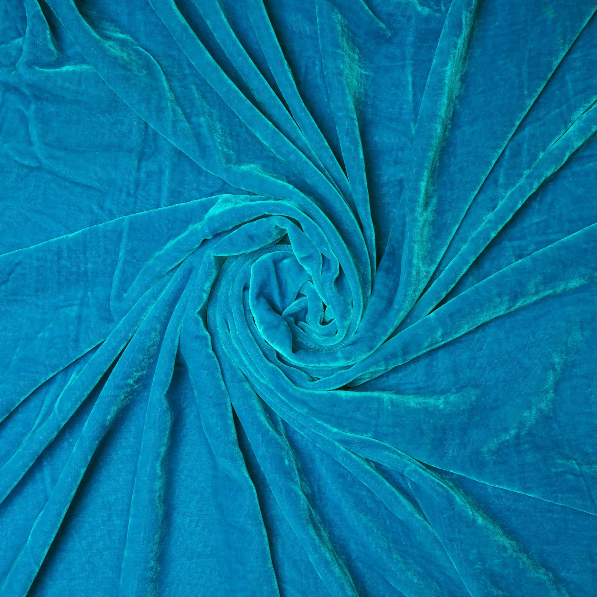 Hawaiian Ocean Imported Silk Velvet Fabric