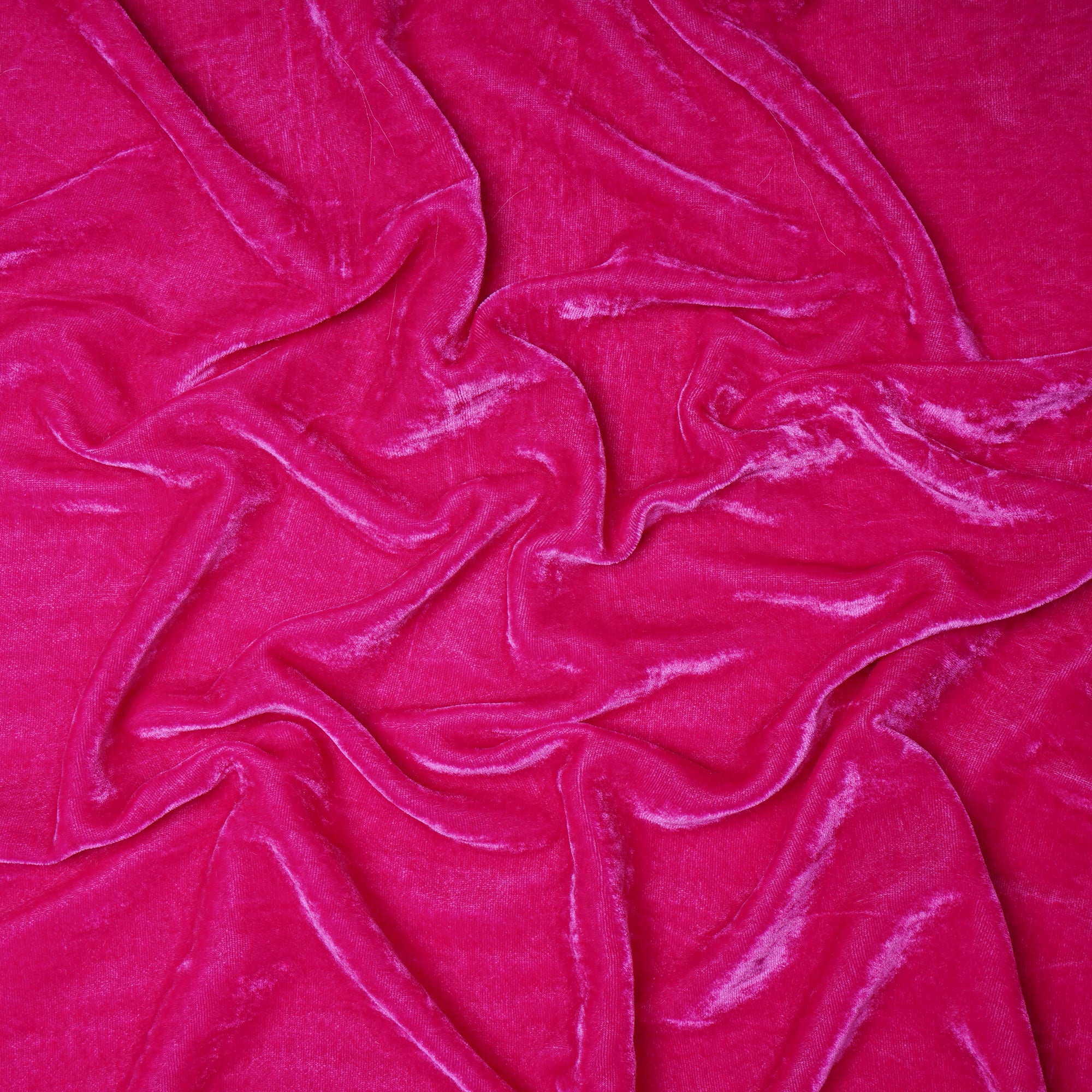 Fuchsia Pink Imported Silk Velvet Fabric