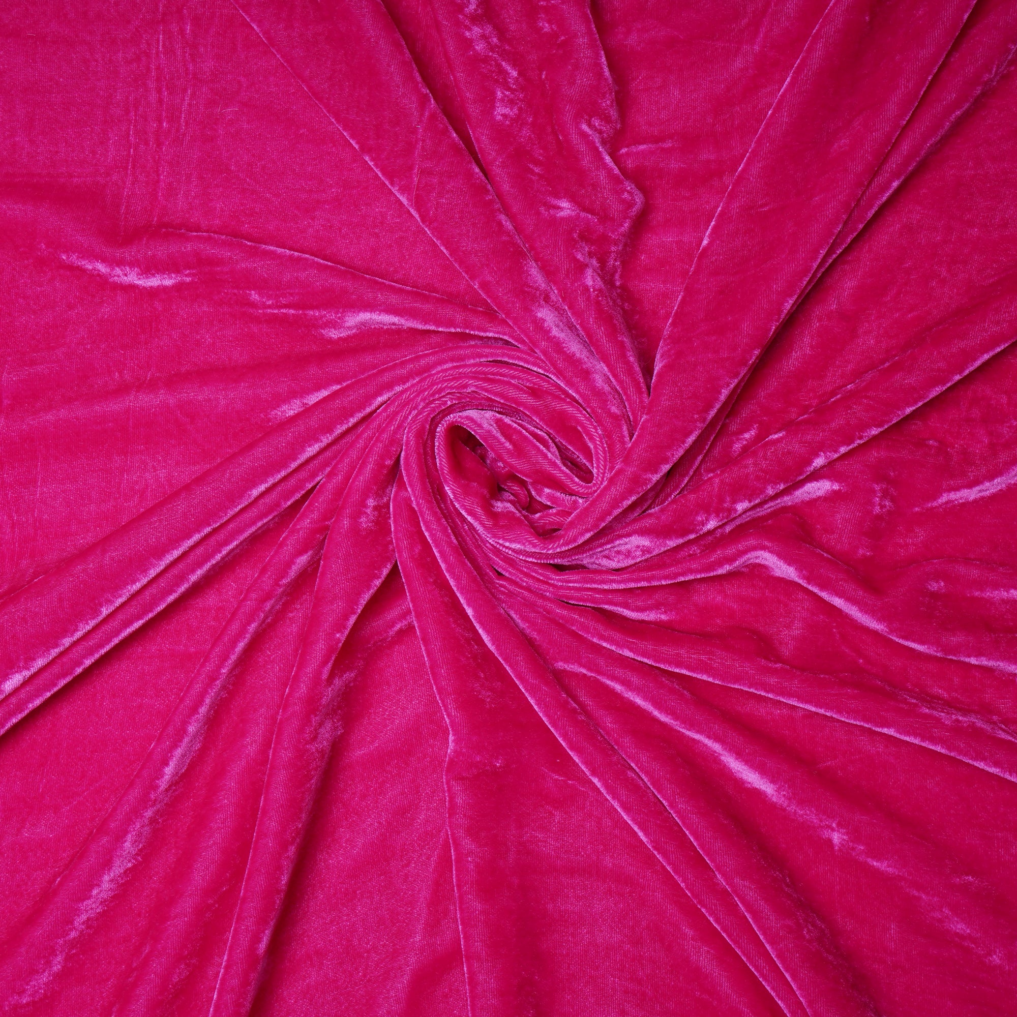 Fuchsia Pink Imported Silk Velvet Fabric