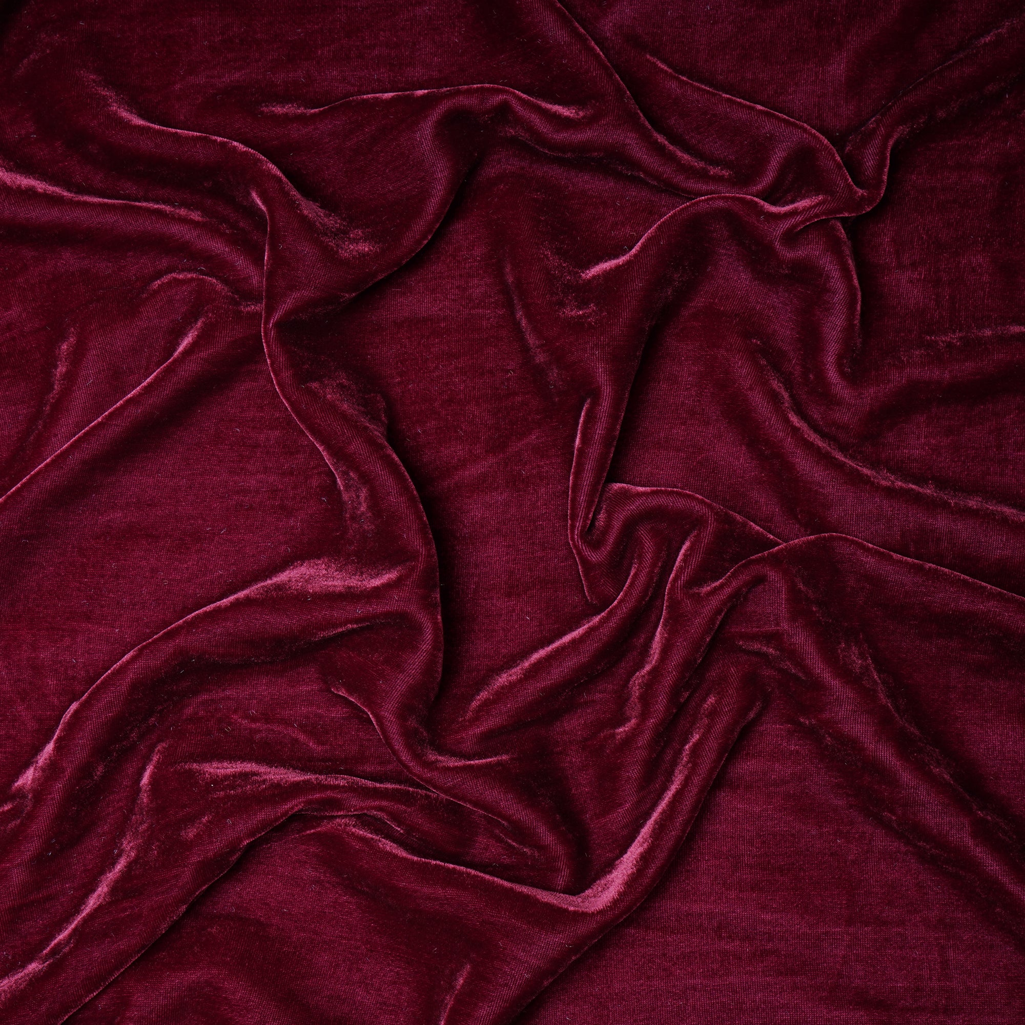 Sangria Imported Silk Velvet Fabric