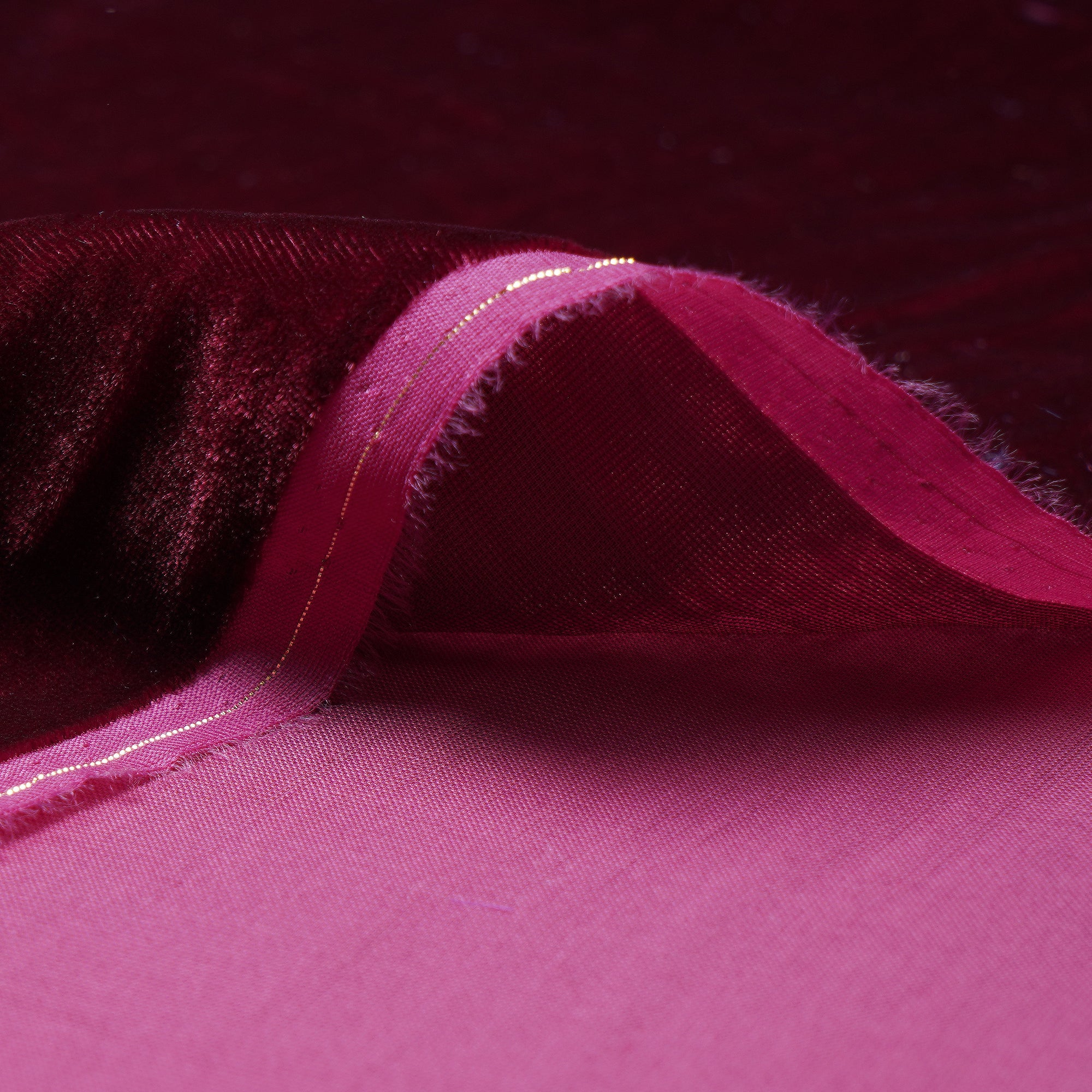 Sangria Imported Silk Velvet Fabric