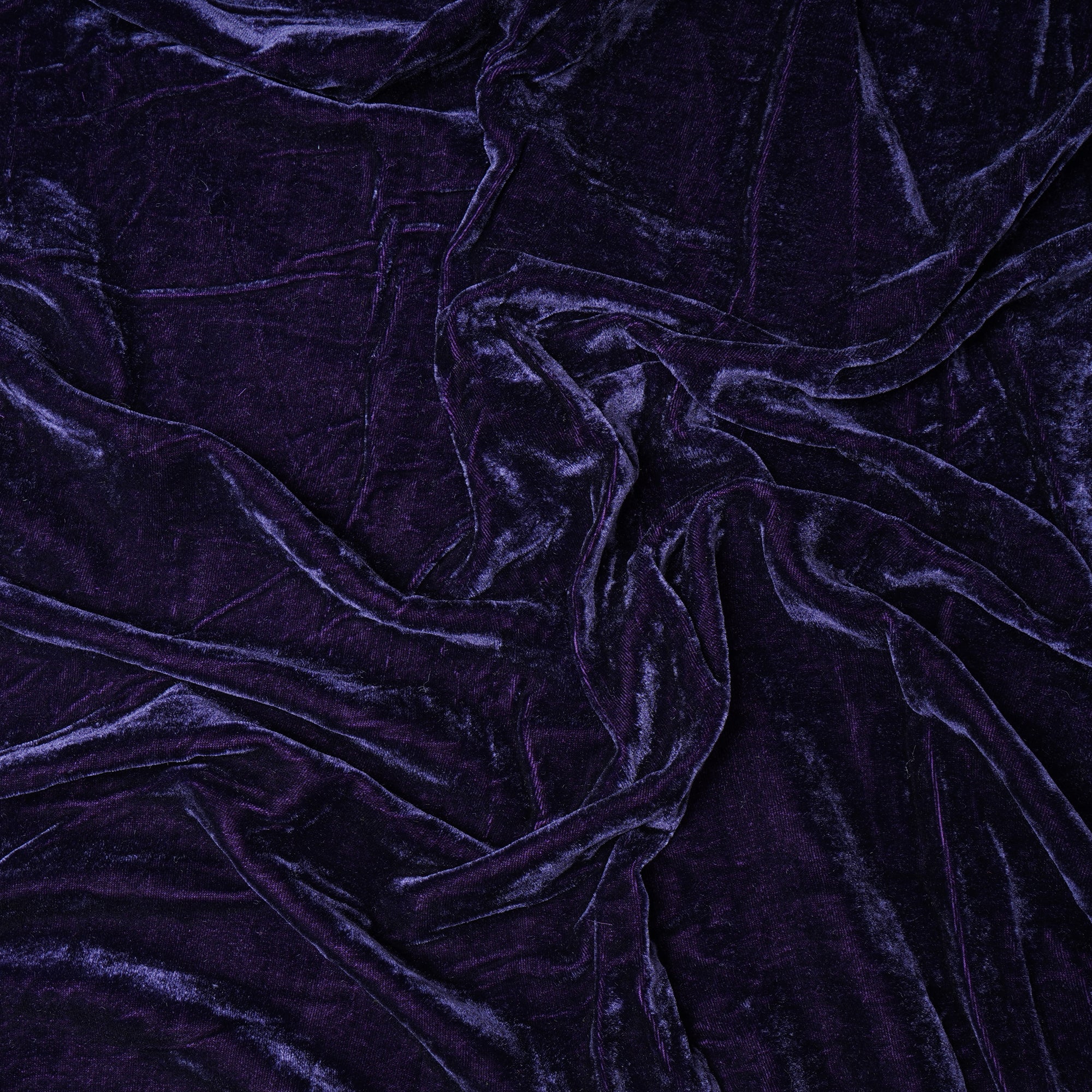 Dark Purple Nectar Imported Silk Velvet Fabric