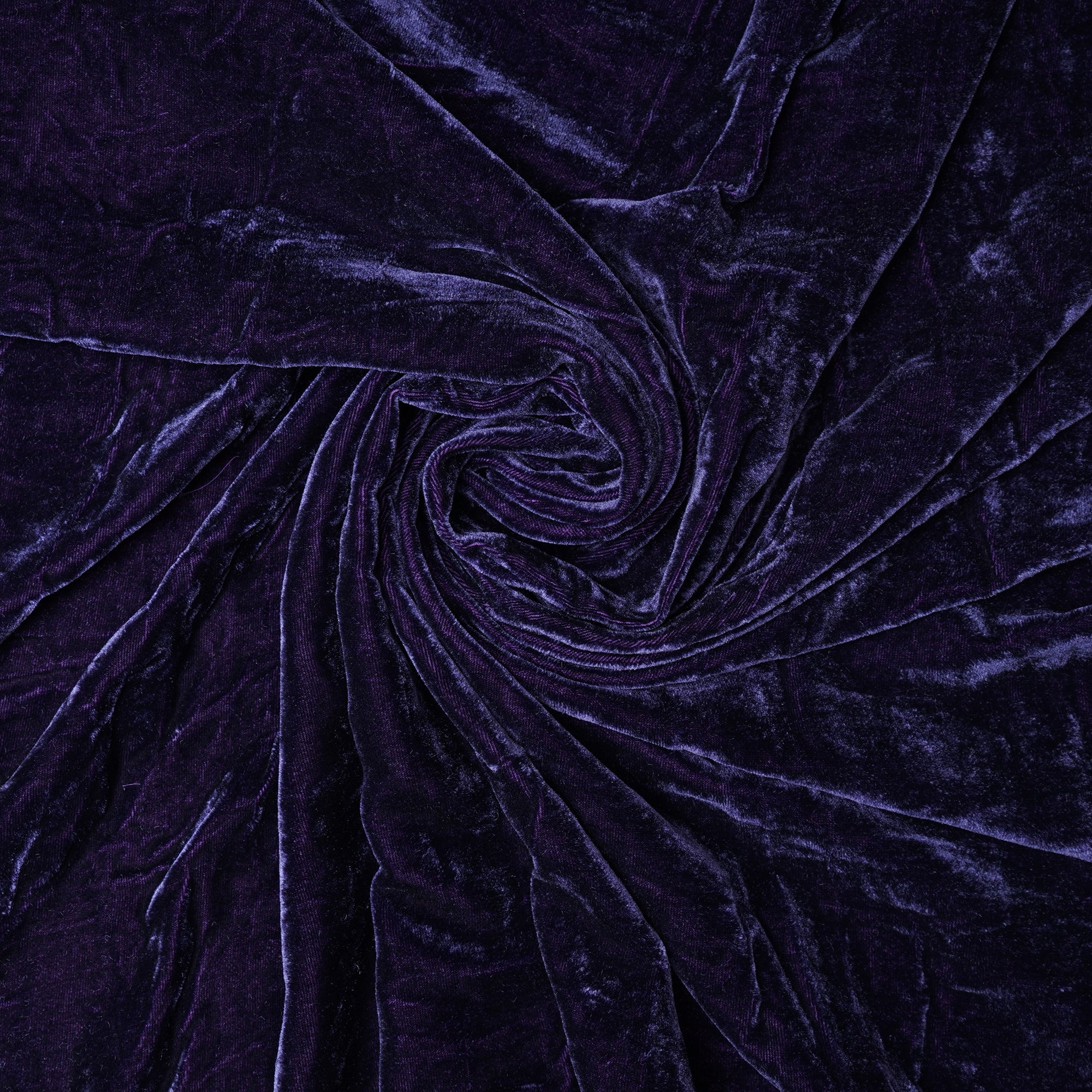 Dark Purple Nectar Imported Silk Velvet Fabric