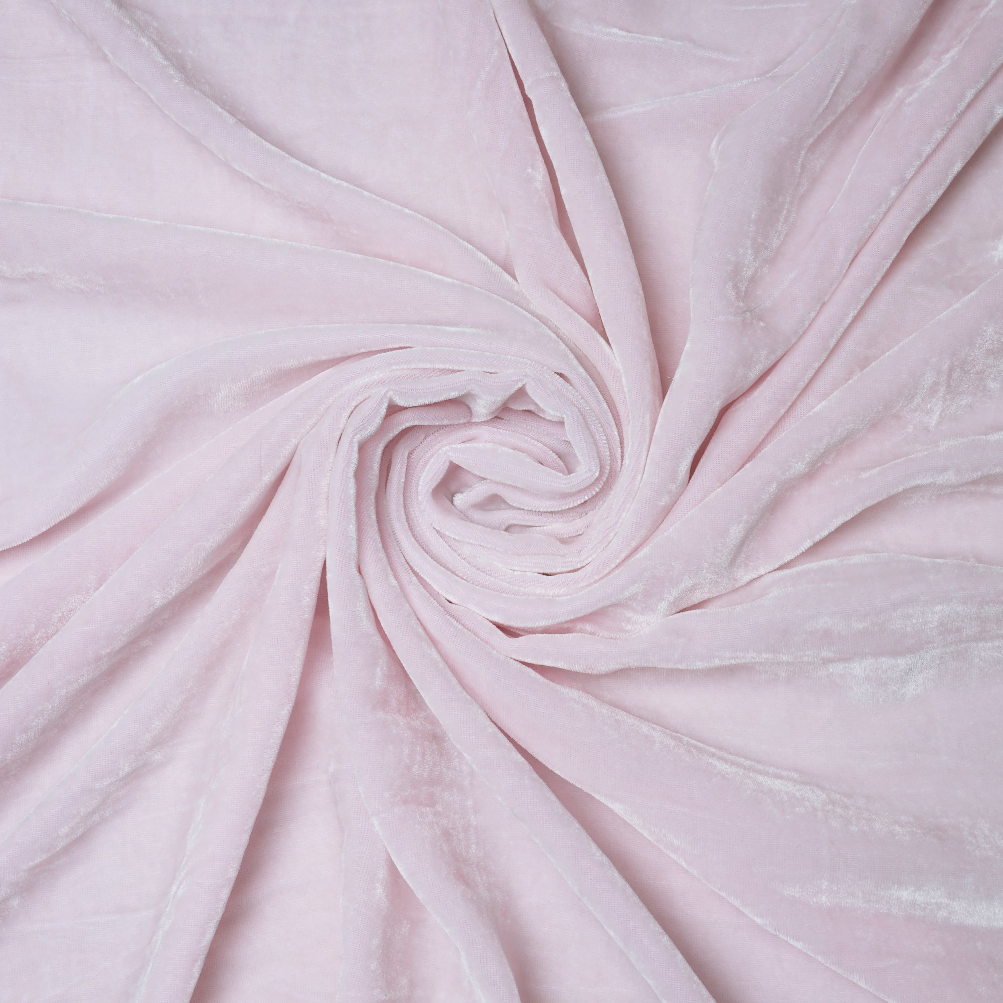 Baby Pink Imported Silk Velvet Fabric