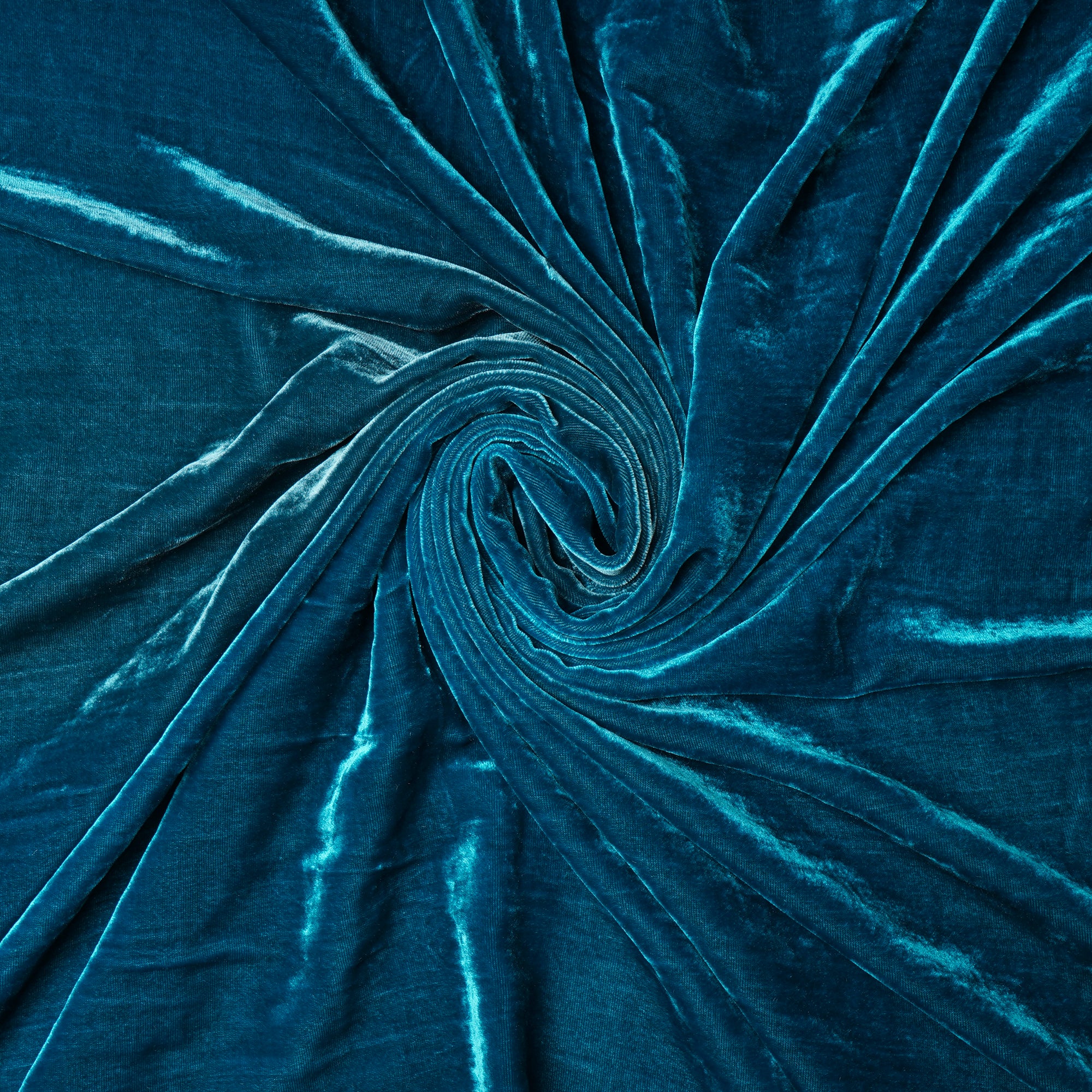 Fjord Blue Imported Silk Velvet Fabric