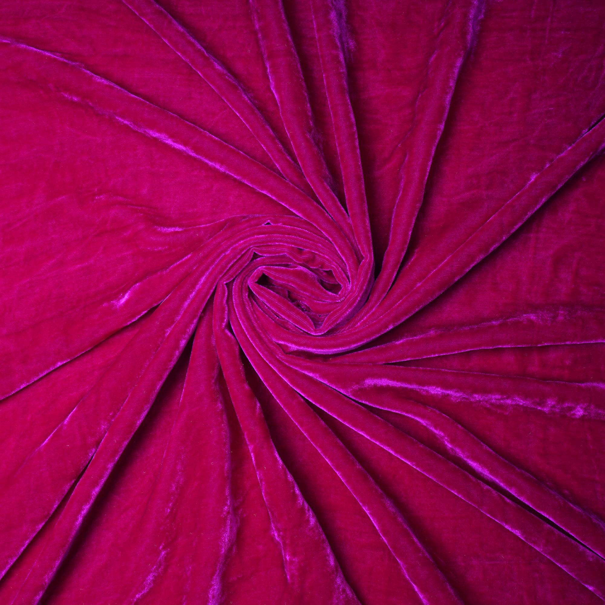 Rani Pink Imported Silk Velvet Fabric