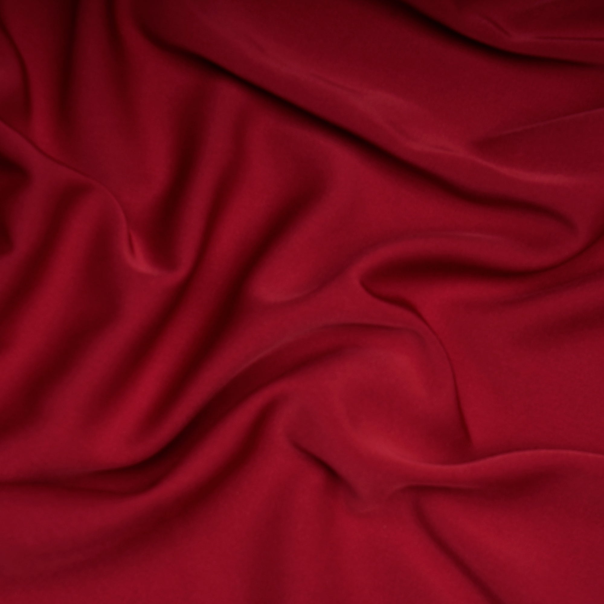 Dark Red Solid Dyed Imported Prada Crepe Fabric (60" Width)