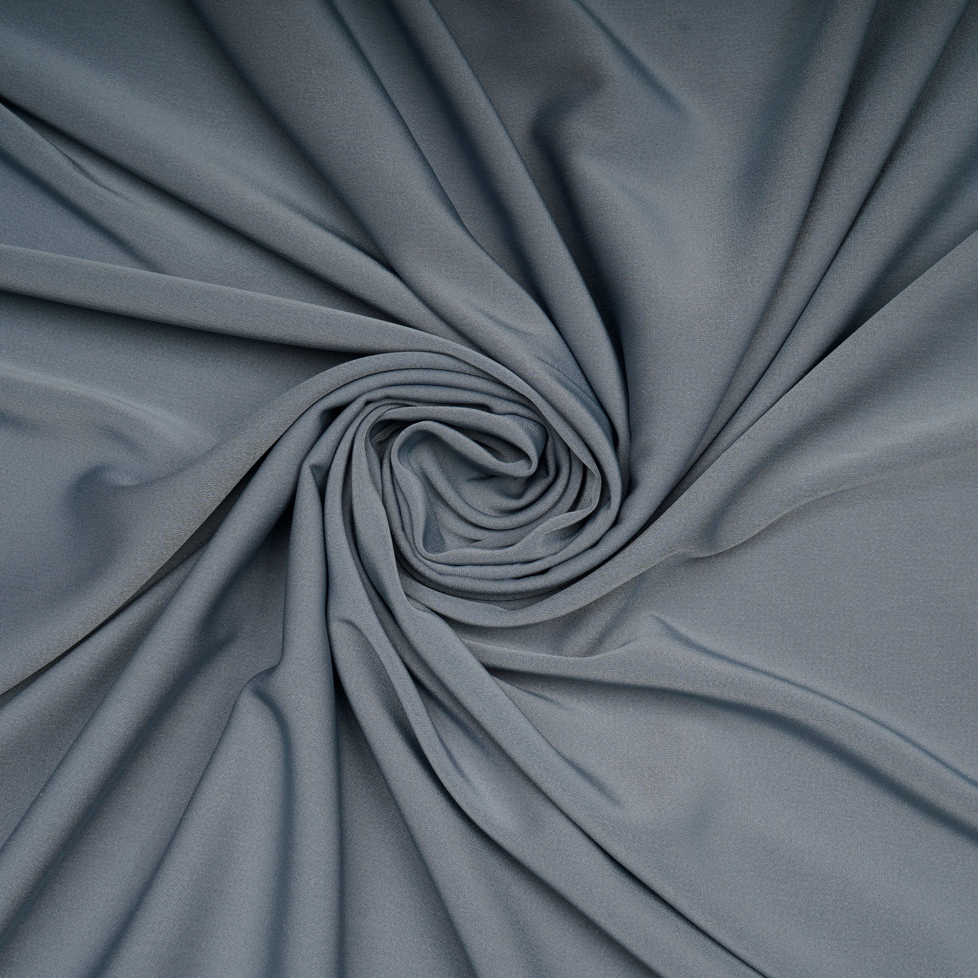Quarry Solid Dyed Imported Prada Crepe Fabric (60" Width)