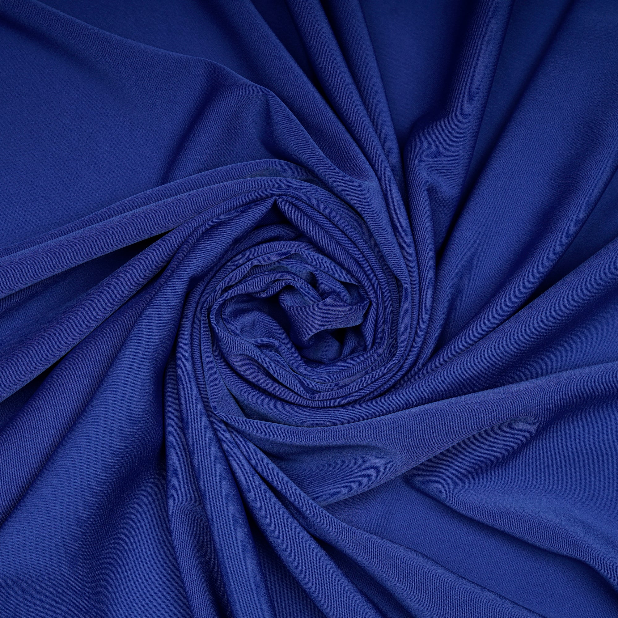 Navy Blue Solid Dyed Imported Prada Crepe Fabric (60" Width)