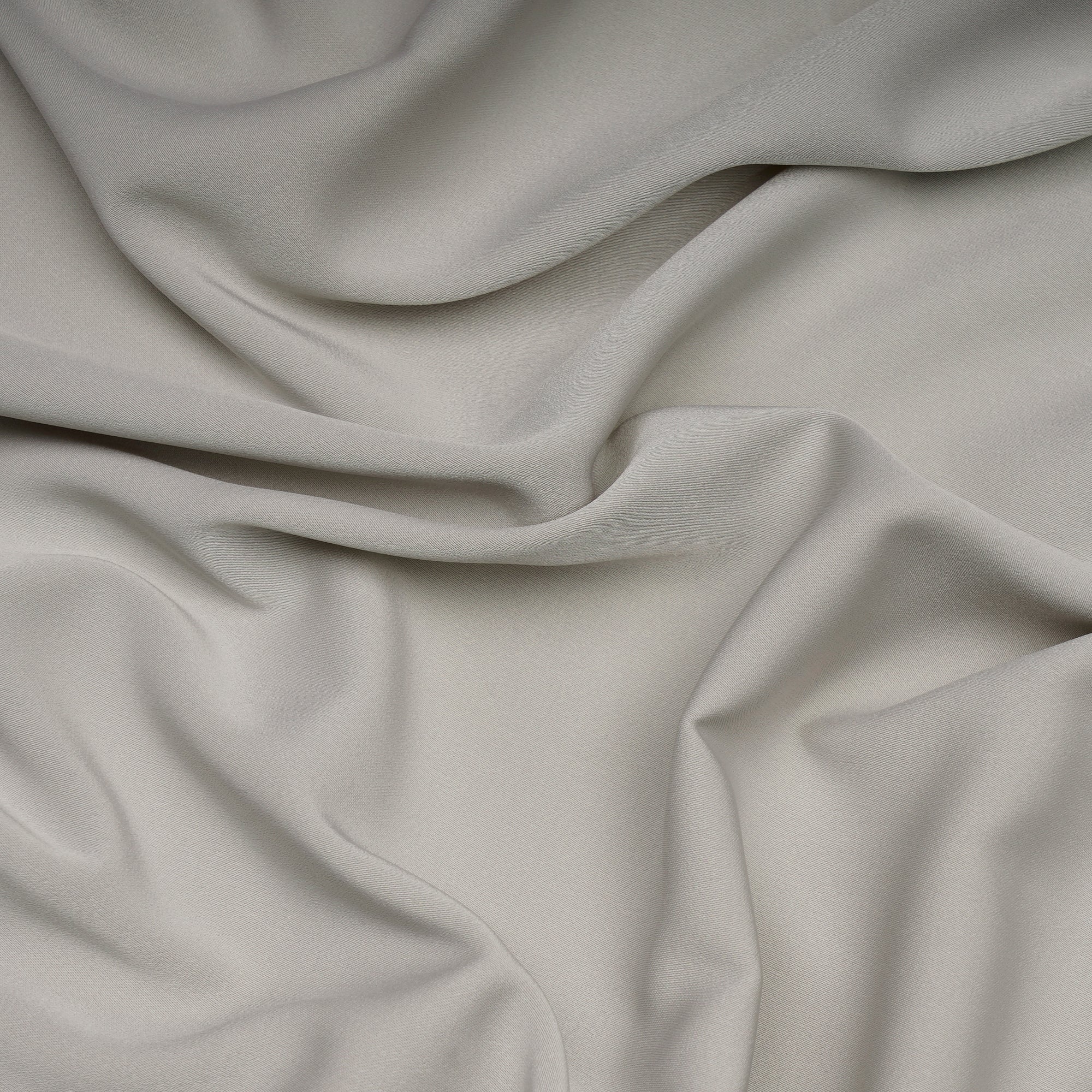 Light Grey Solid Dyed Imported Prada Crepe Fabric (60" Width)