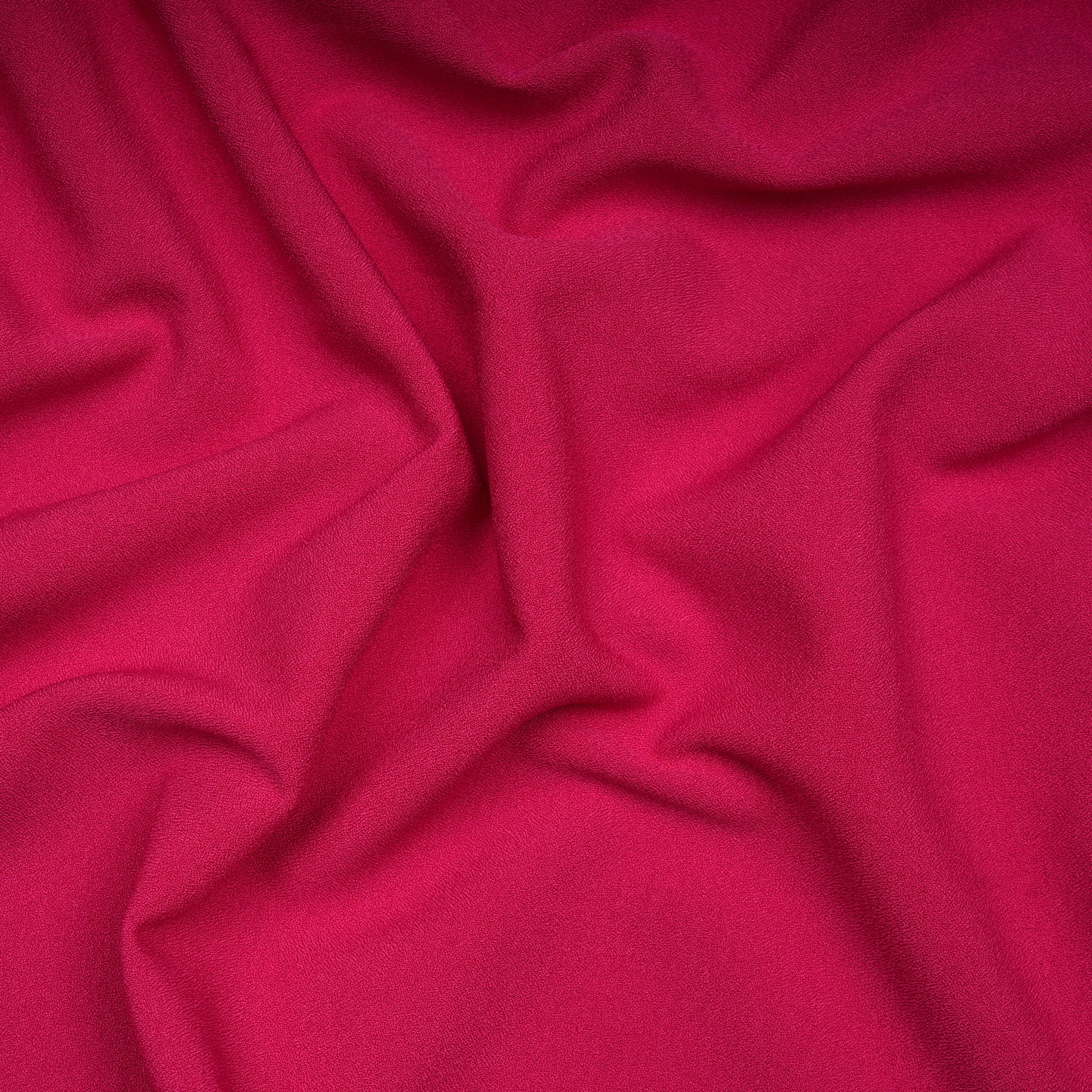 Hot Pink Solid Dyed Imported Moss Crepe Fabric (60" Width)