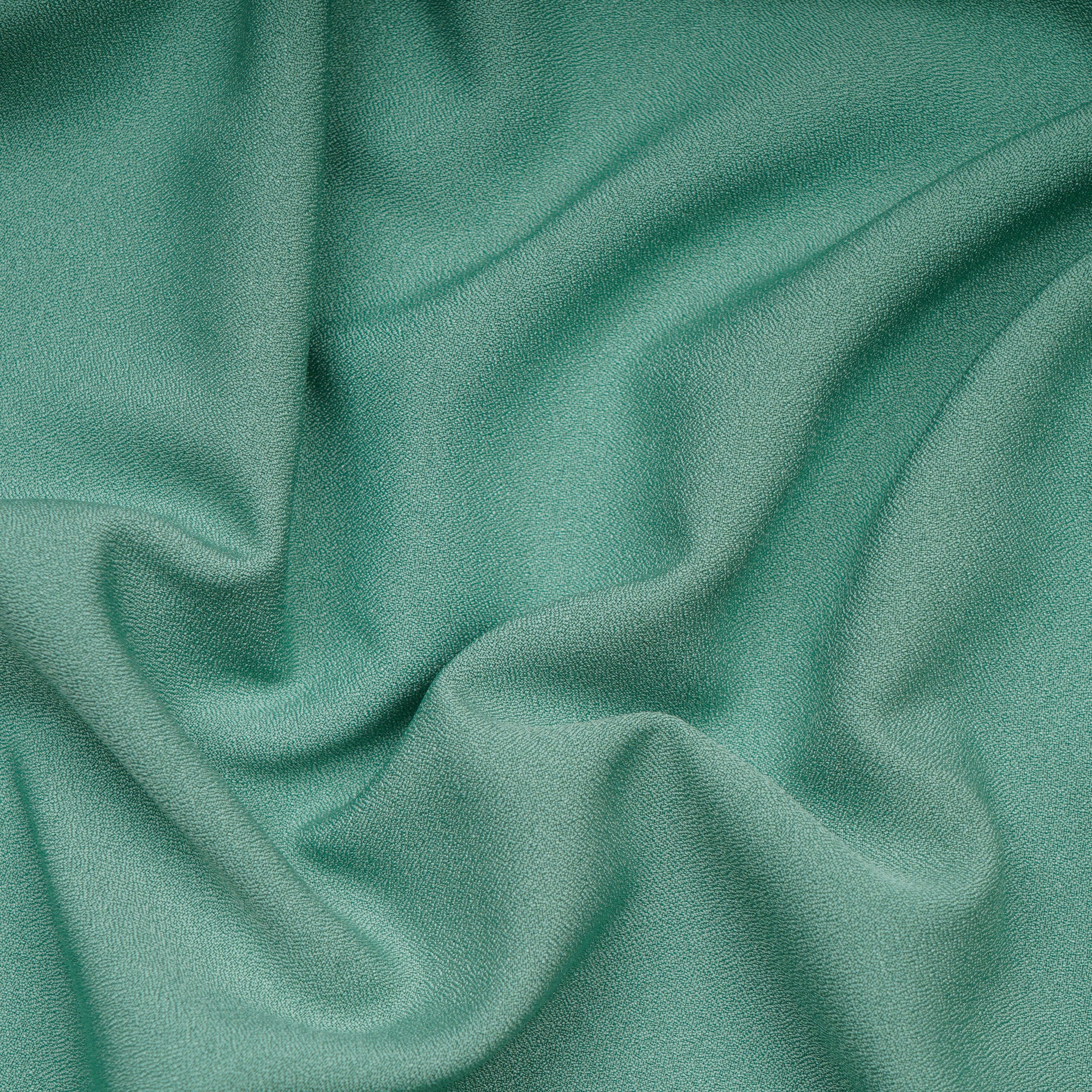 Winter Green Solid Dyed Imported Moss Crepe Fabric (60" Width)