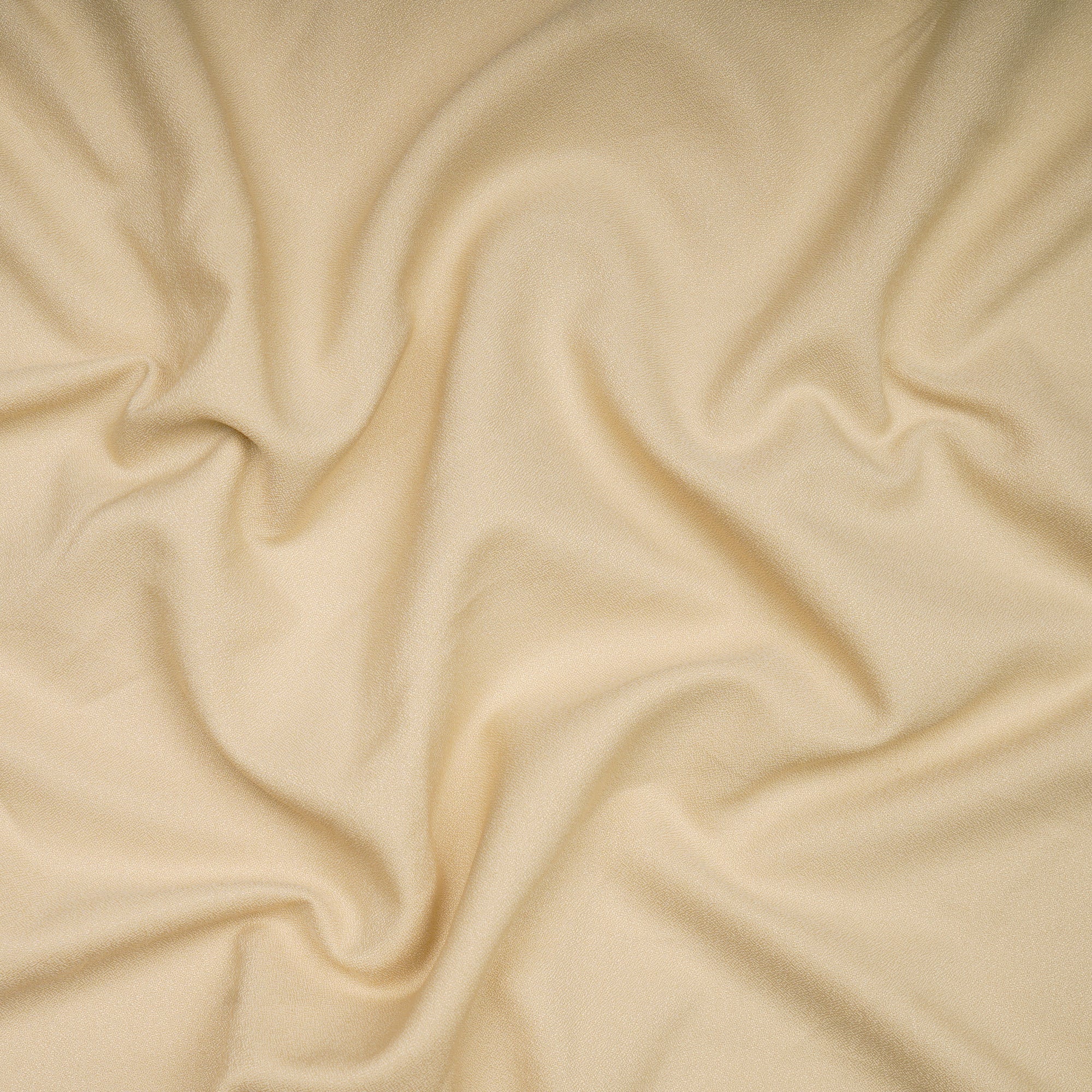 Cream Solid Dyed Imported Moss Crepe Fabric (60" Width)