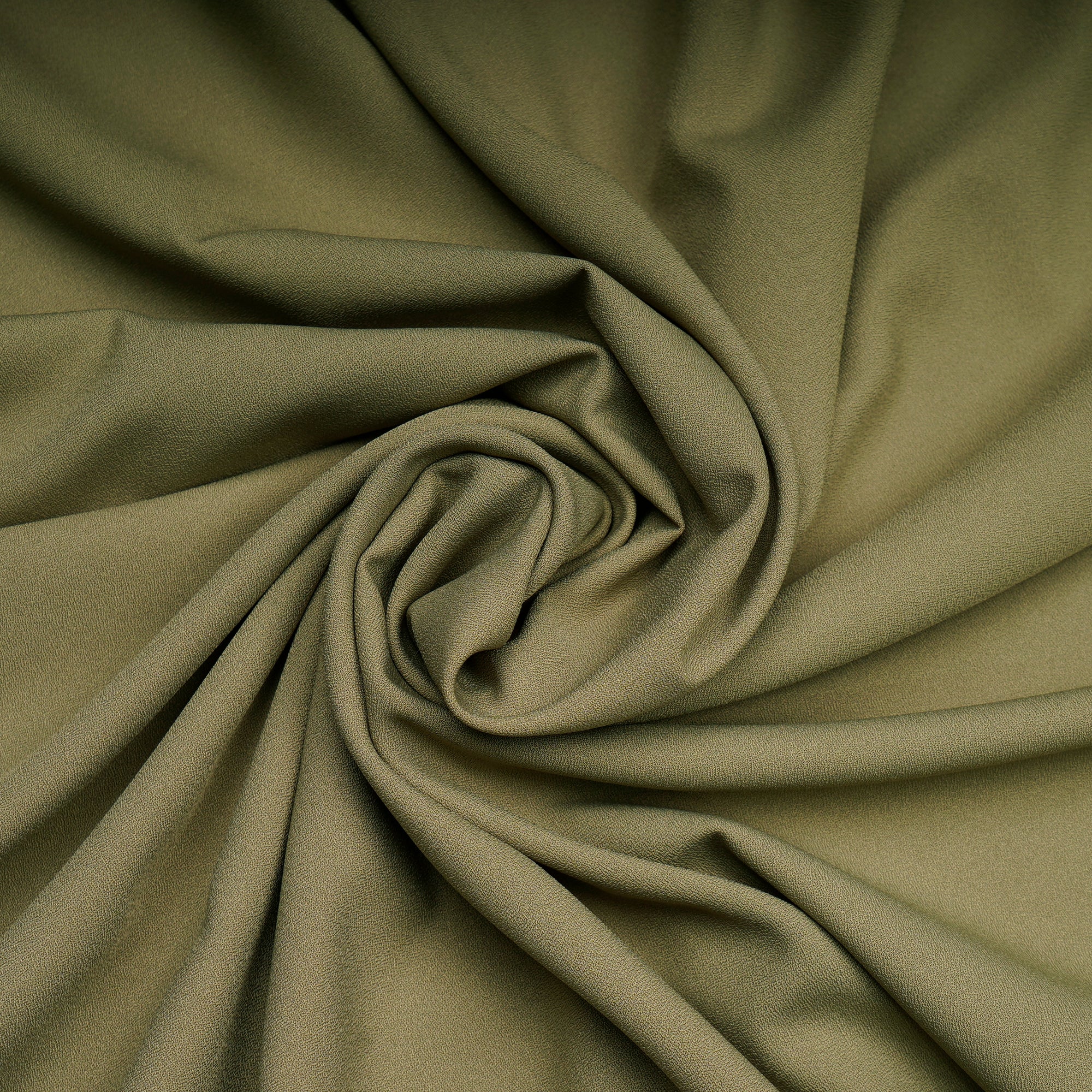 Mosstone Solid Dyed Imported Moss Crepe Fabric (60" Width)